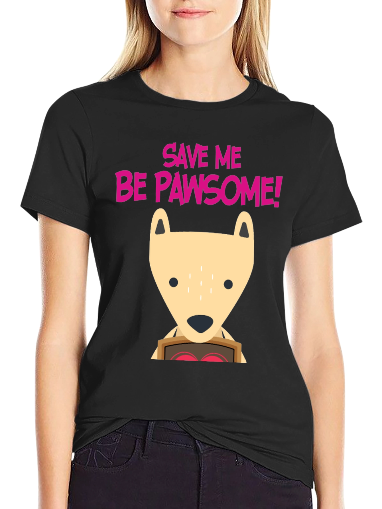 Save Me Be Pawsome! Graphic T-Shirt