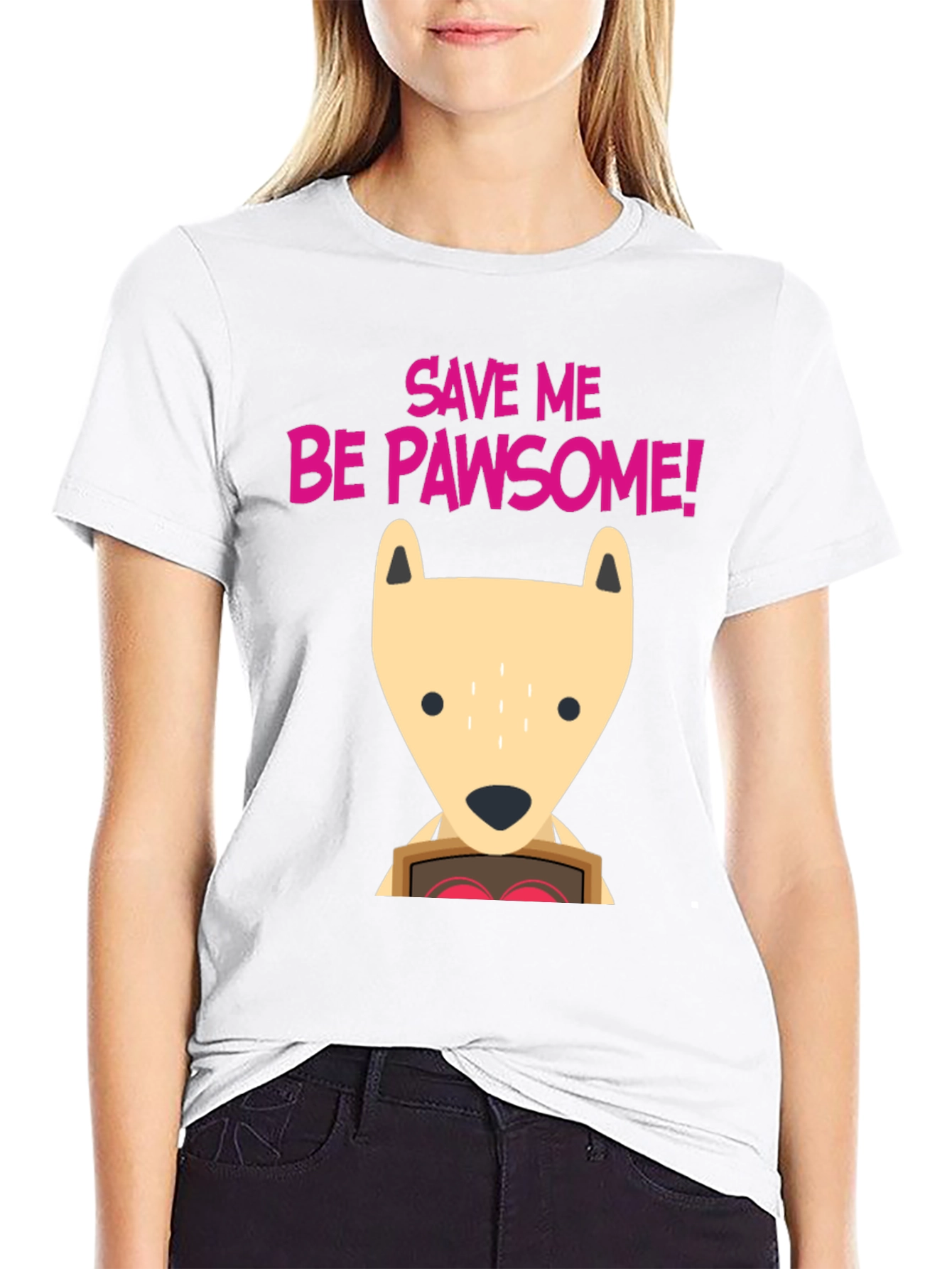 Save Me Be Pawsome! Graphic T-Shirt