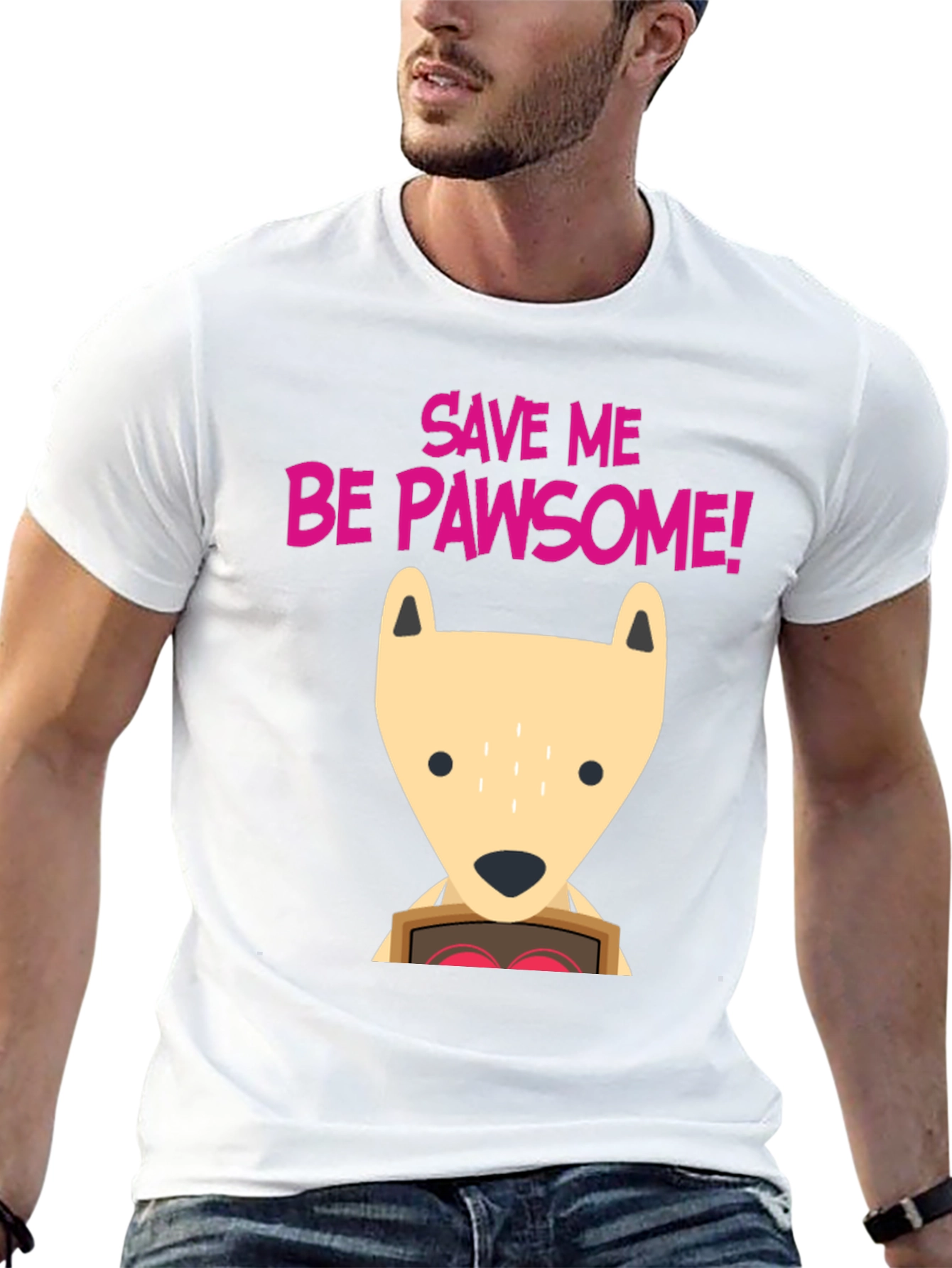 Save Me Be Pawsome! Graphic T-Shirt
