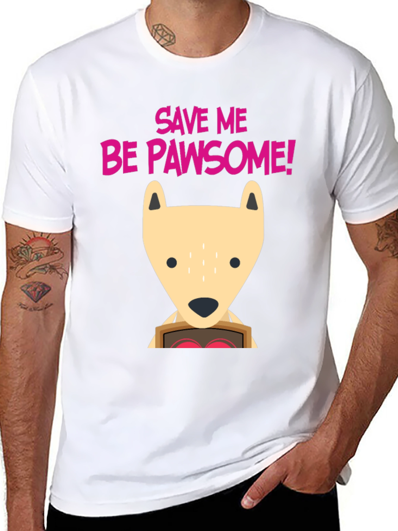 Save Me Be Pawsome! Graphic T-Shirt