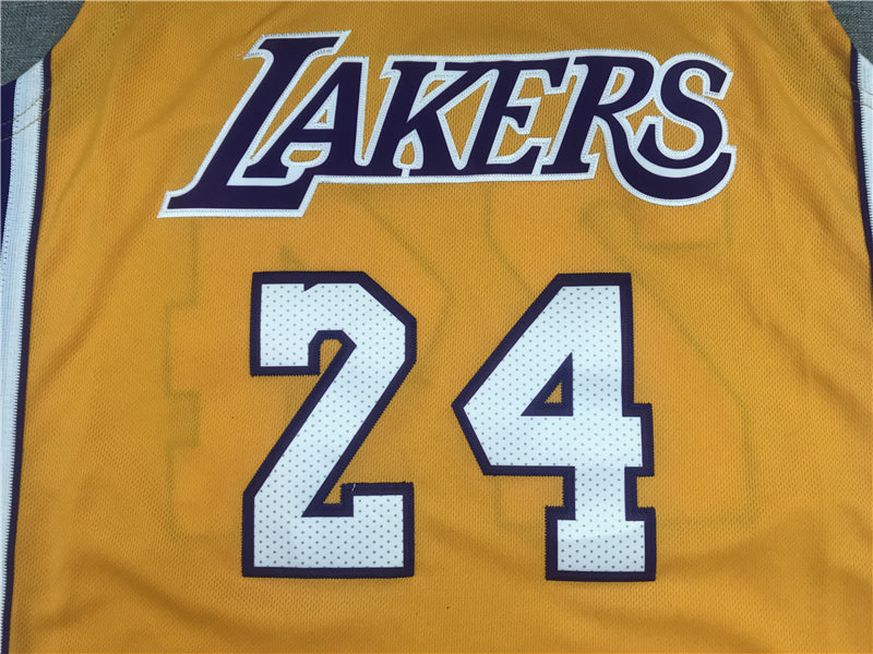 Men's Los Angeles Lakers Kobe Bryant #24 Yellow Swingman Player Jerseys