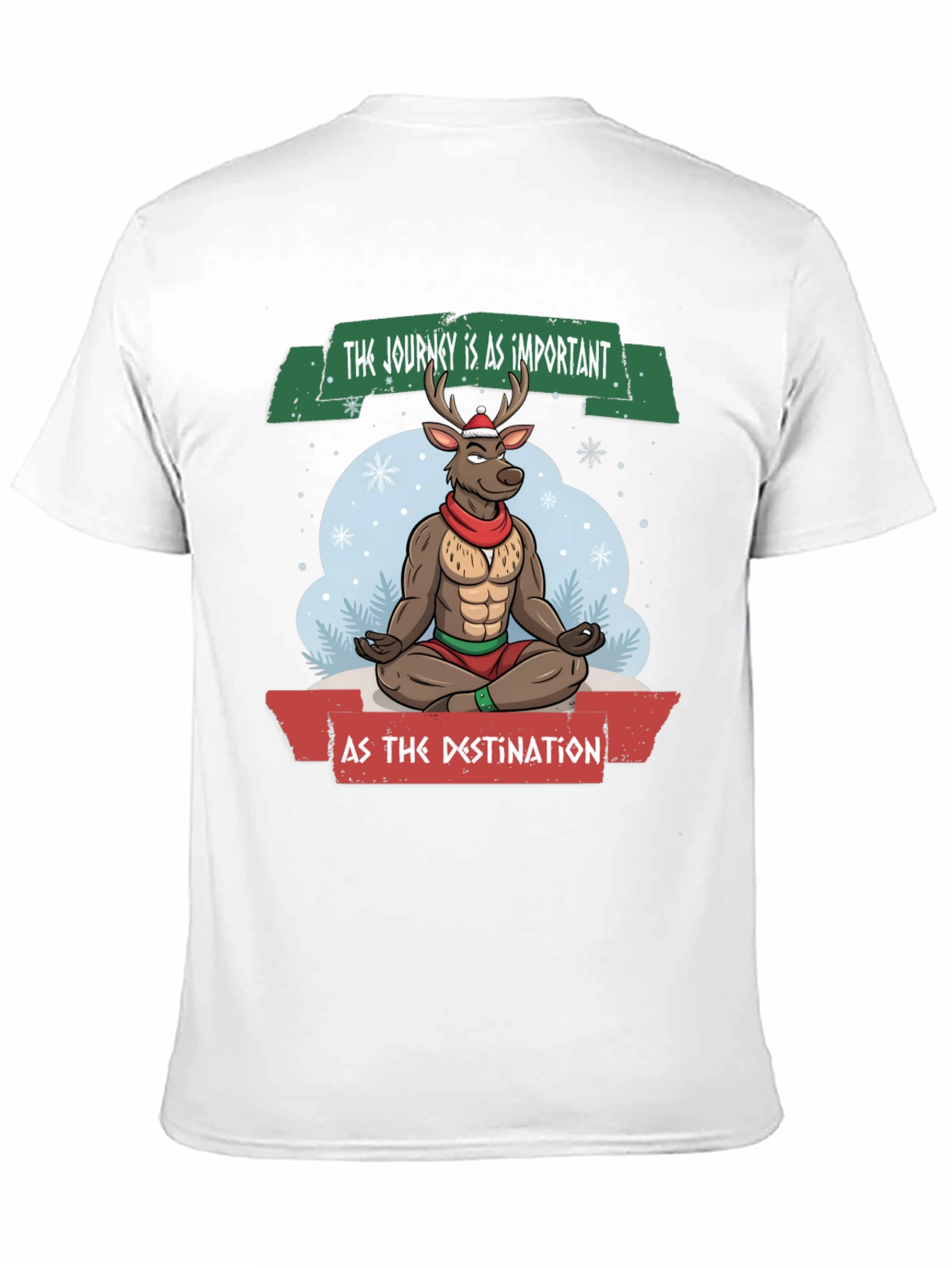 Meditating Reindeer Graphic T-Shirt
