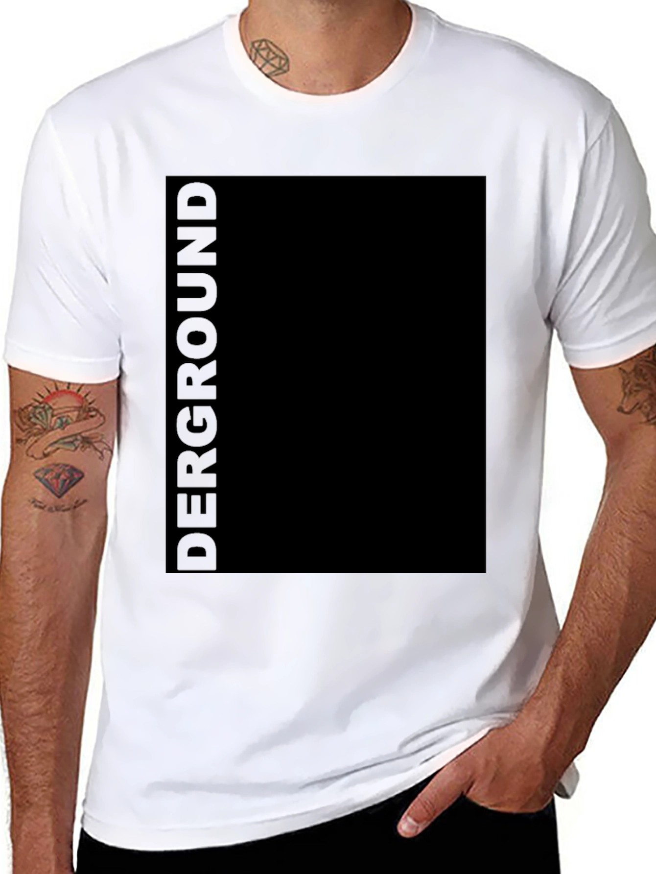 Underground Black Graphic Tee
