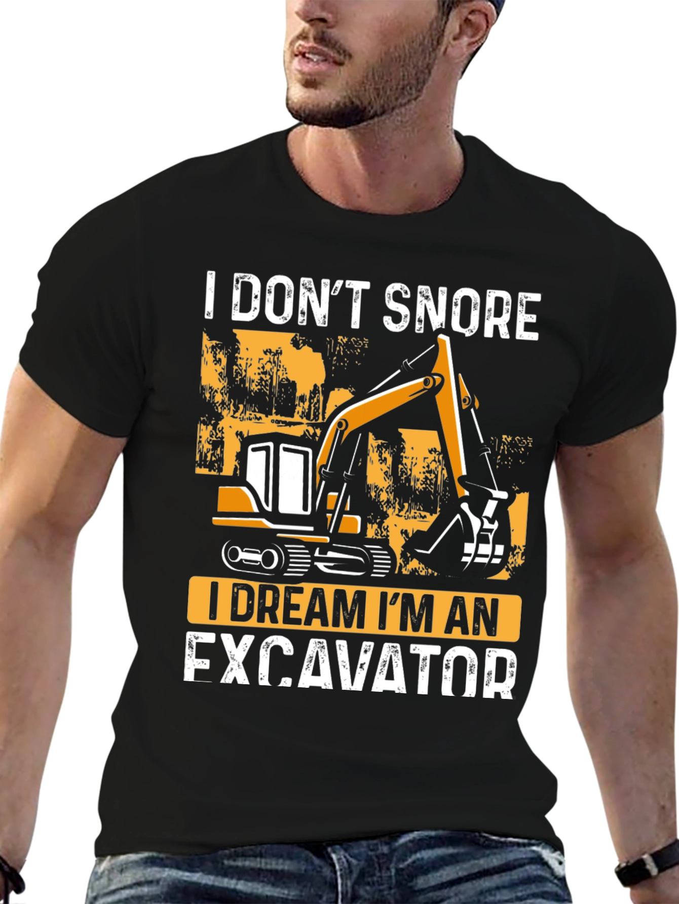 I Dream Im An Excavator Graphic Tee