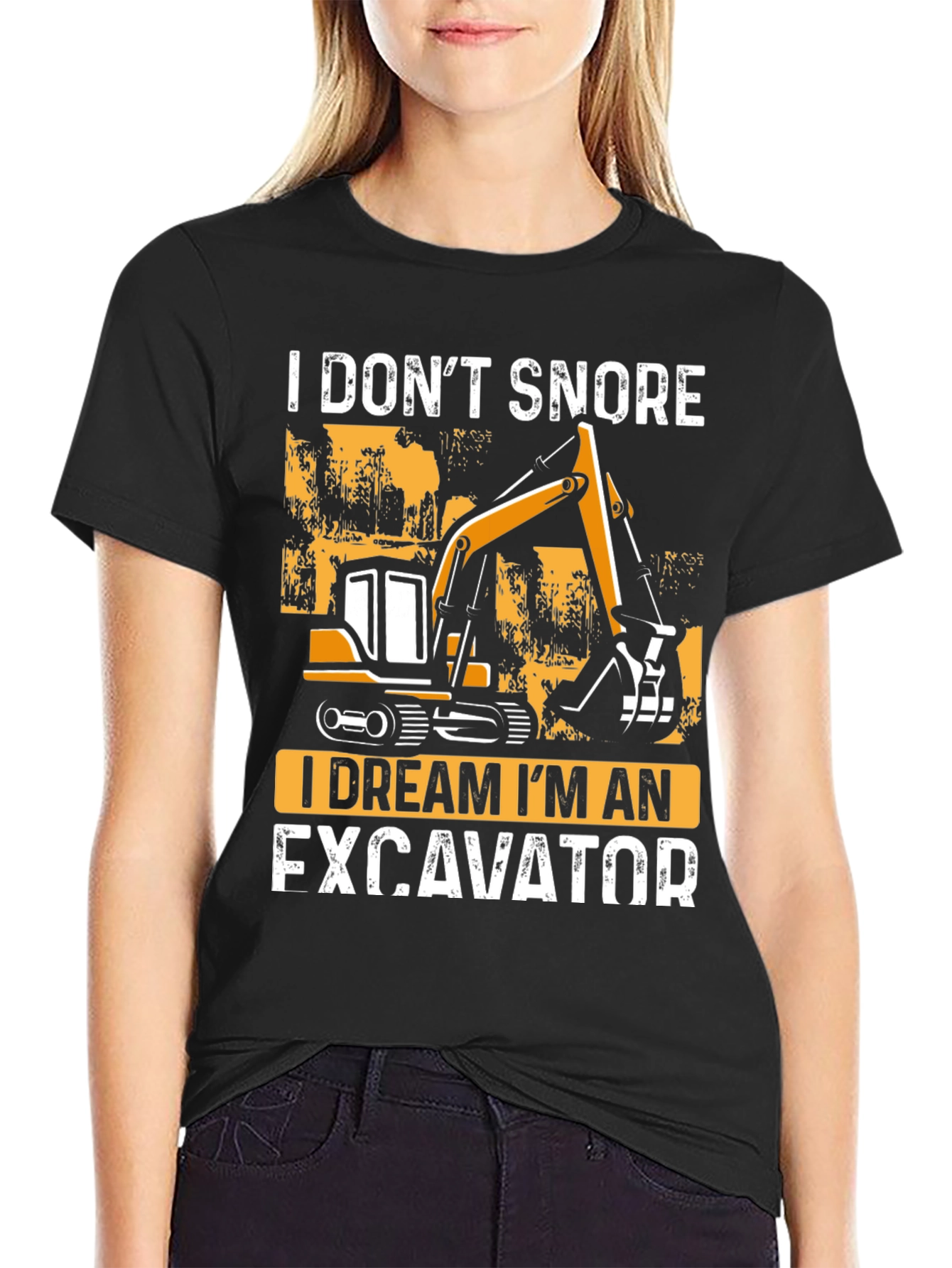 I Dream Im An Excavator Graphic Tee