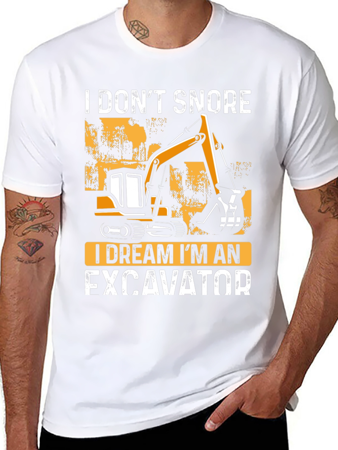 I Dream Im An Excavator Graphic Tee