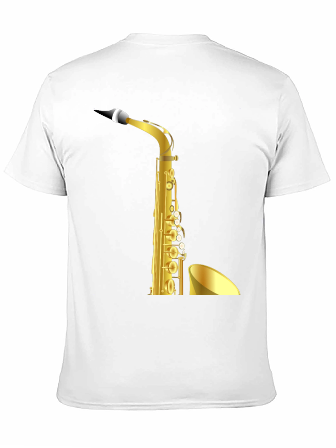 Saxophone Graphic Black T-Shirt
