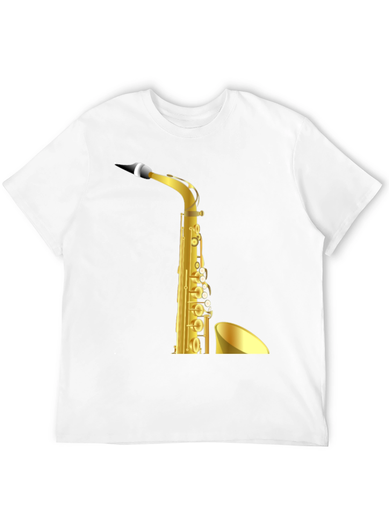 Saxophone Graphic Black T-Shirt