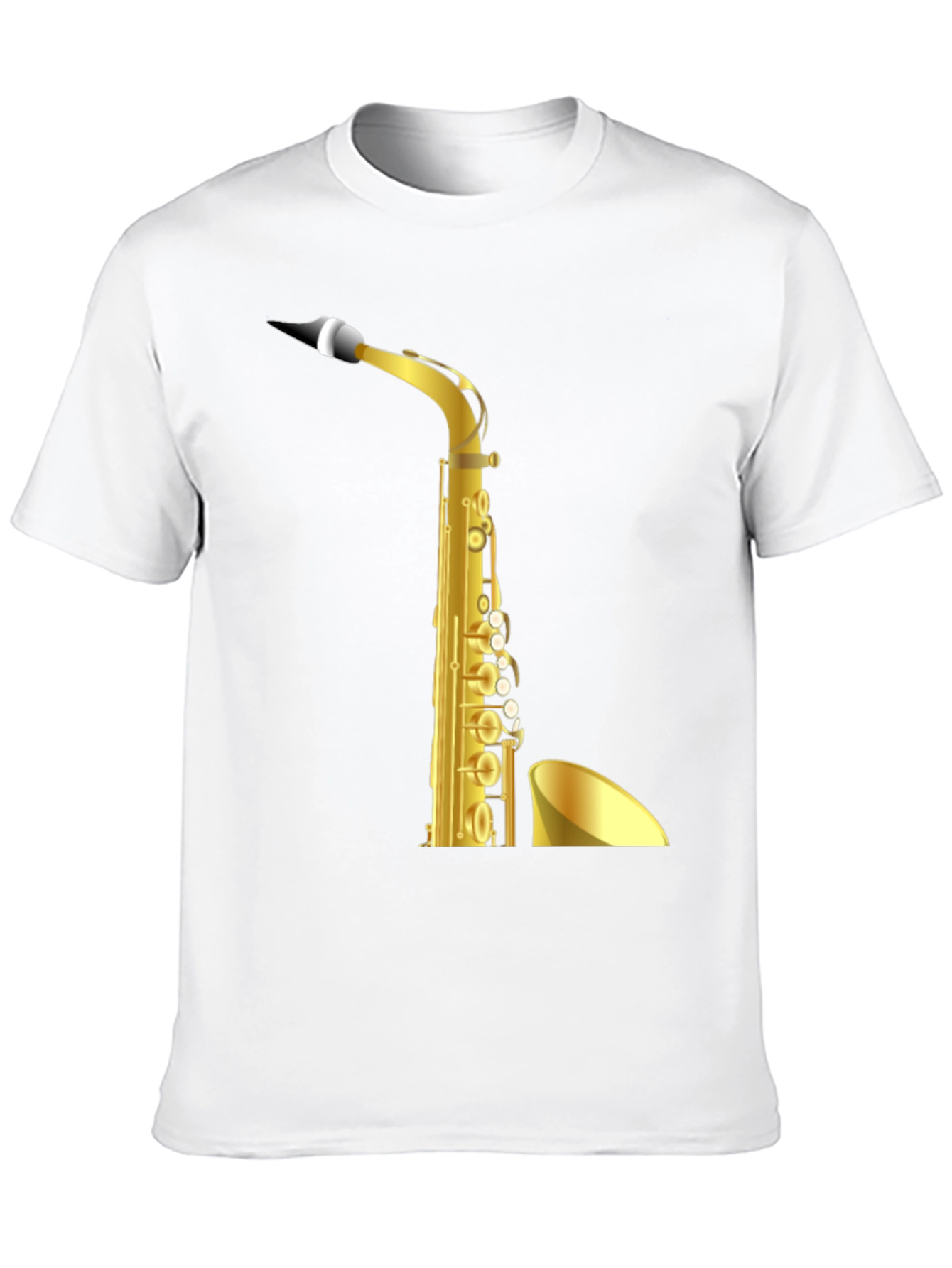 Saxophone Graphic Black T-Shirt