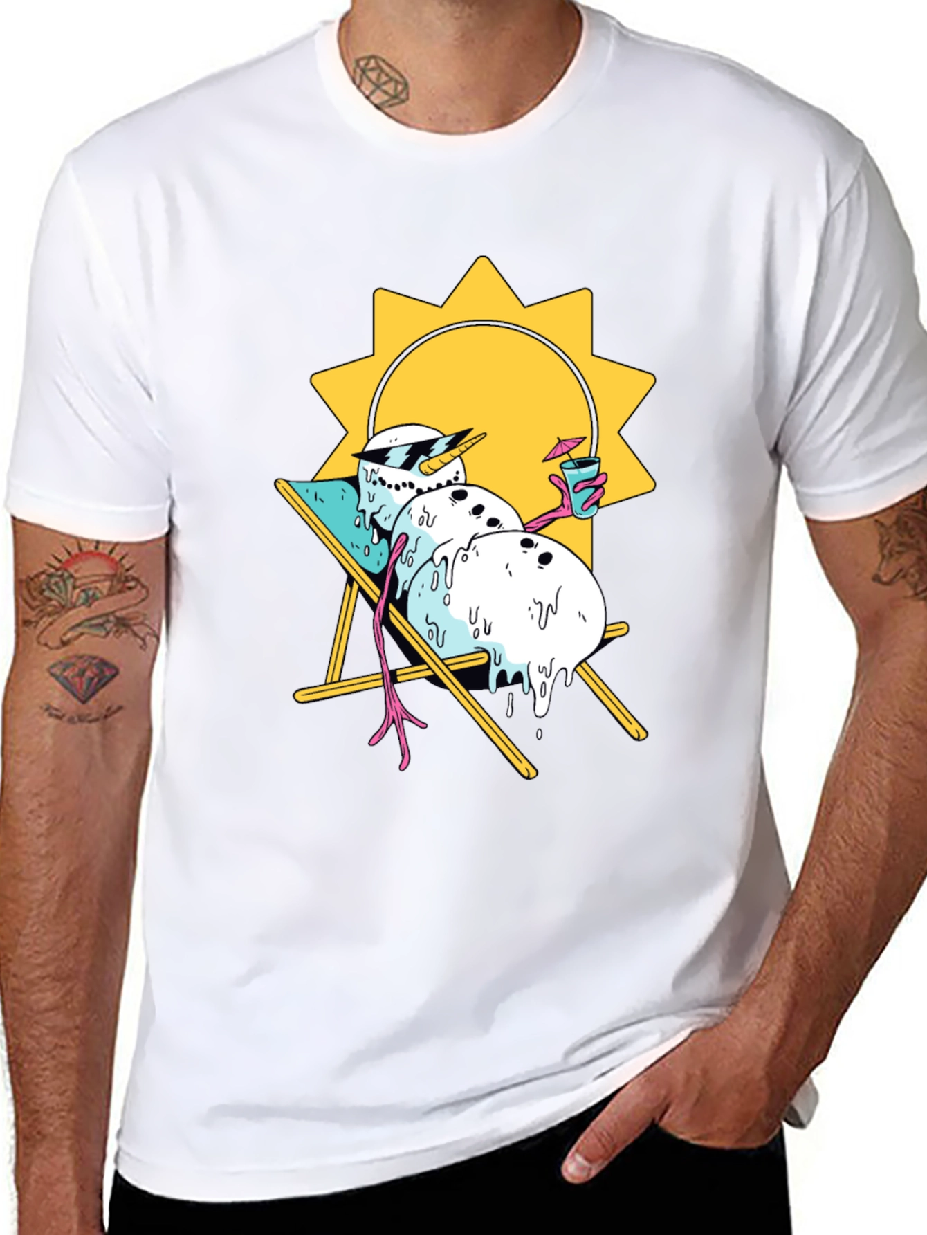 Melting Snowman Summer T-Shirt