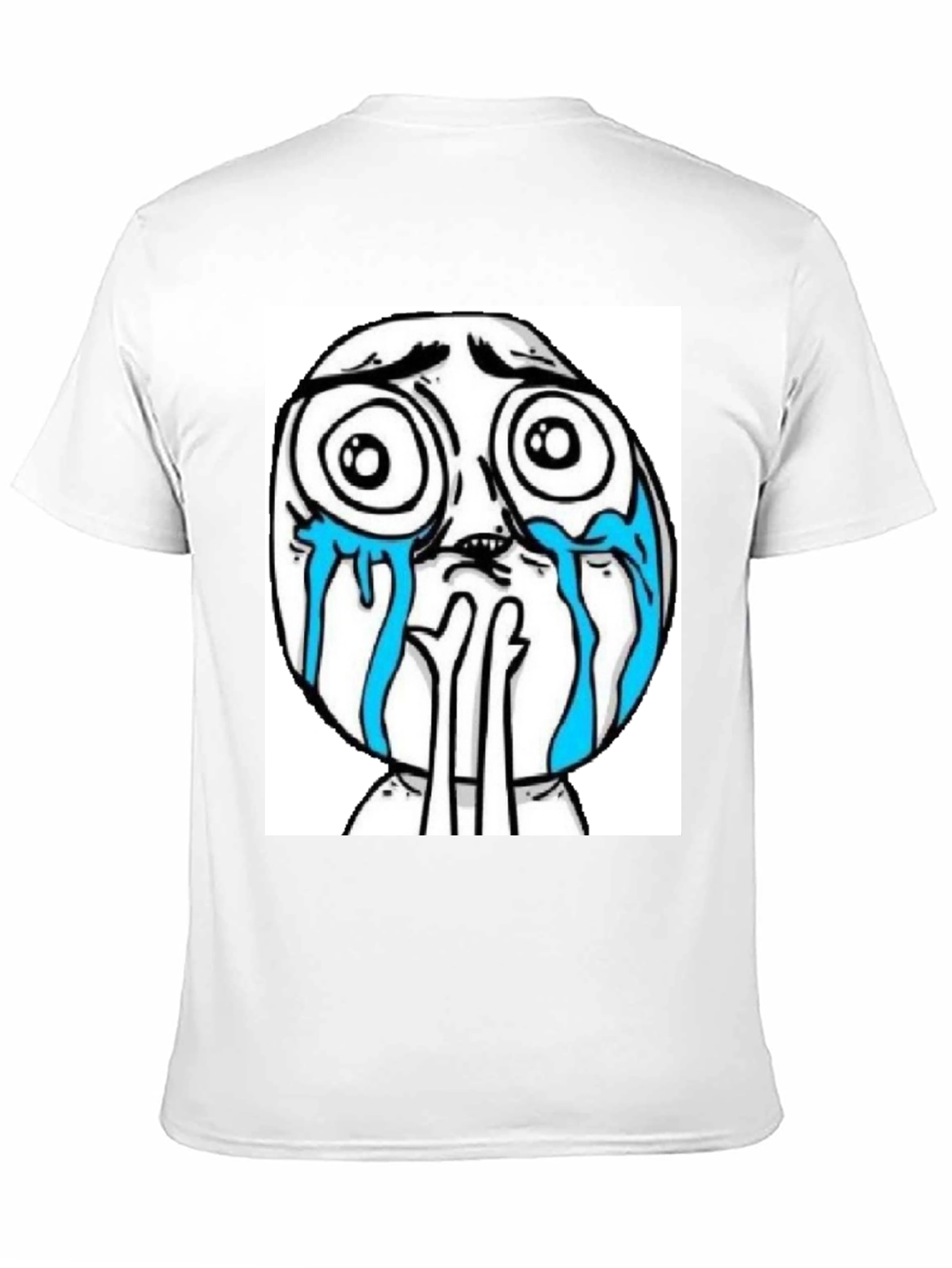 Meme Face Graphic Black T-Shirt