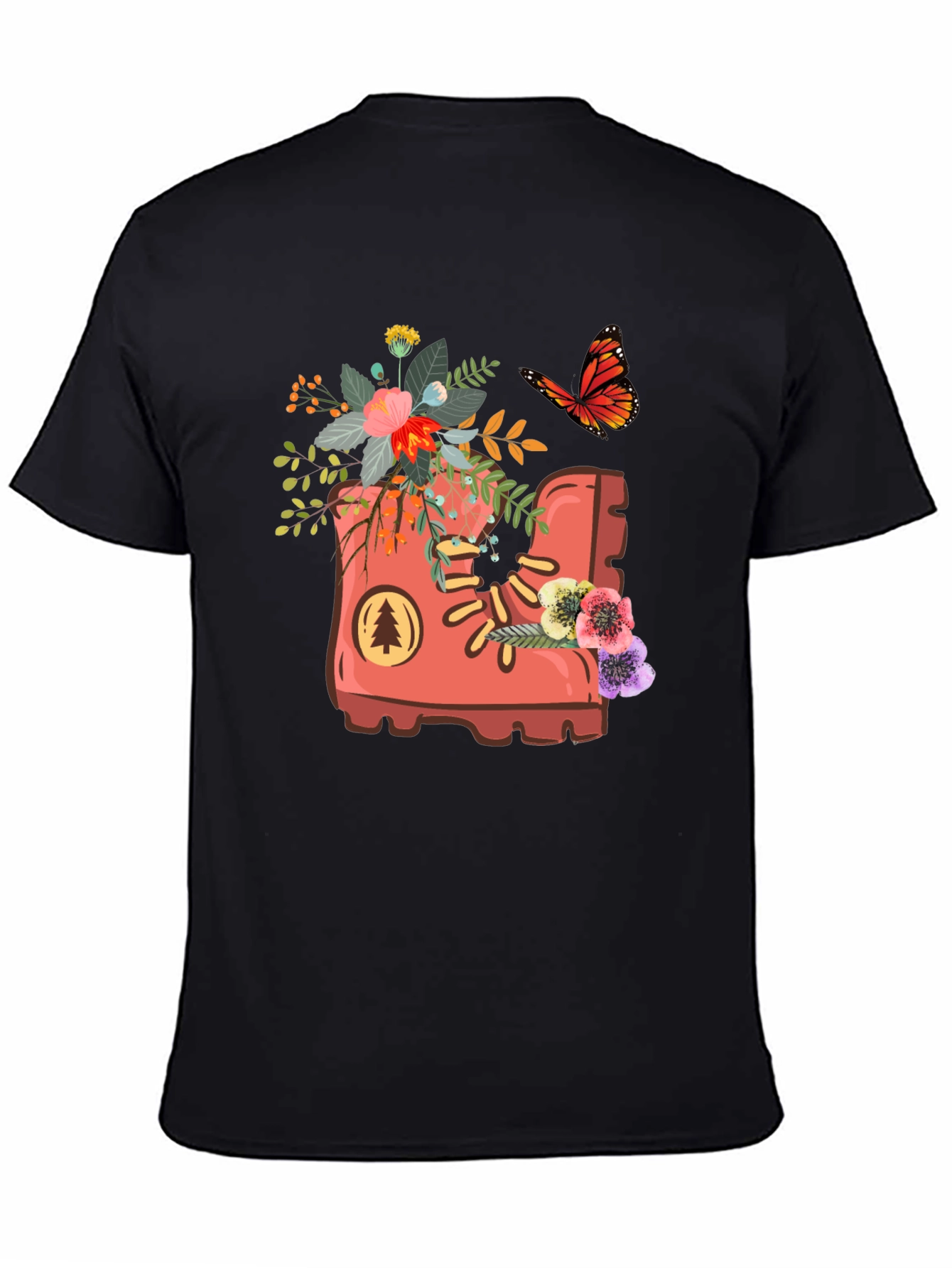 Floral Boot Graphic T-Shirt