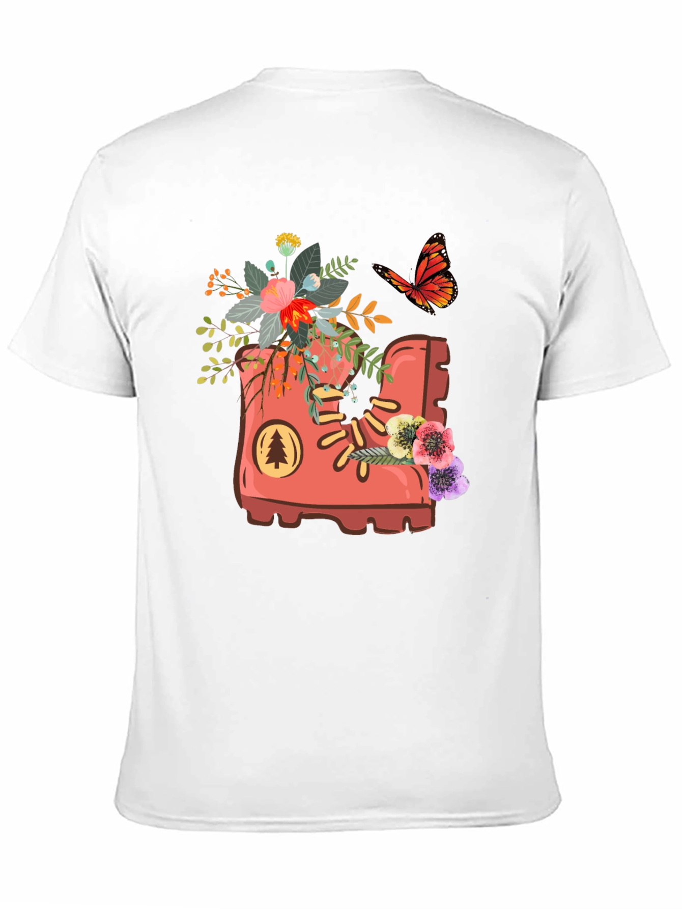 Floral Boot Graphic T-Shirt