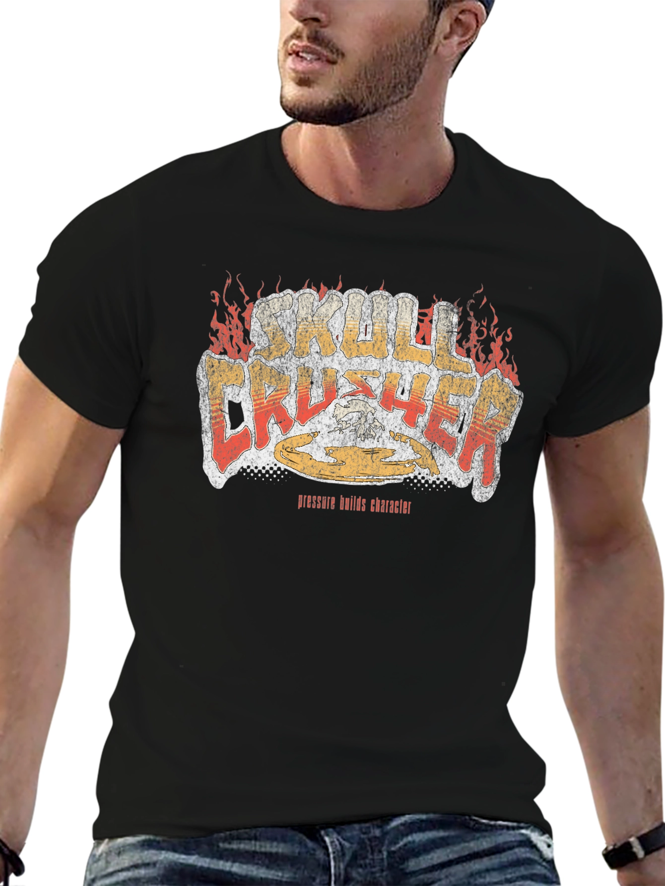Skull Crusher Graphic Tee - Black T-Shirt