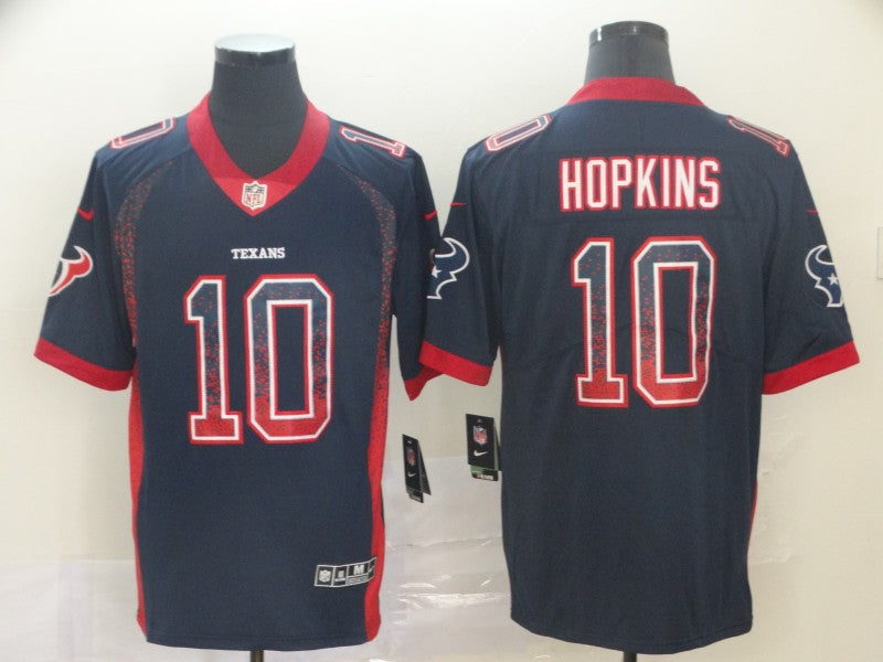Men's Houston Texans DeAndre Hopkins #10 Navy Player Game Jerseys