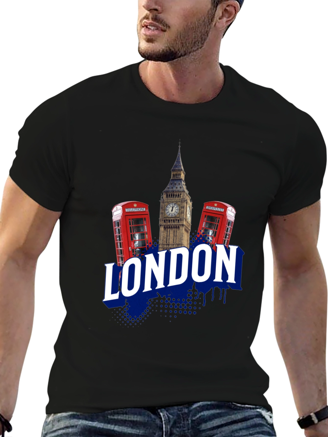 London Graphic Print Crew Neck T-Shirt