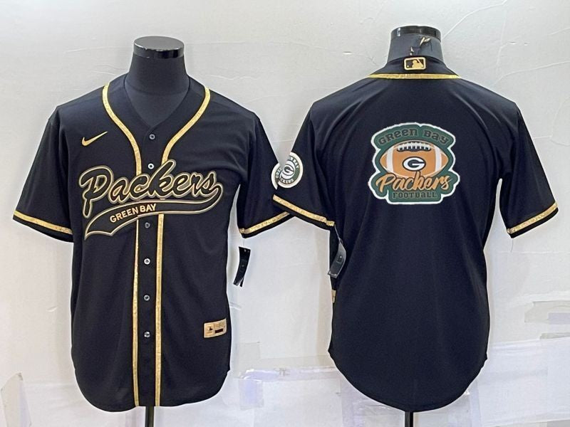 Men's Green Bay Packers Black Game Jerseys
