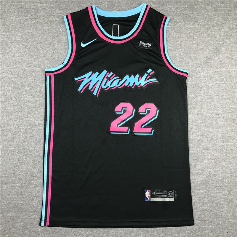Men's Miami Heat Jimmy Butler #22 NBA Black Swingman Jerseys