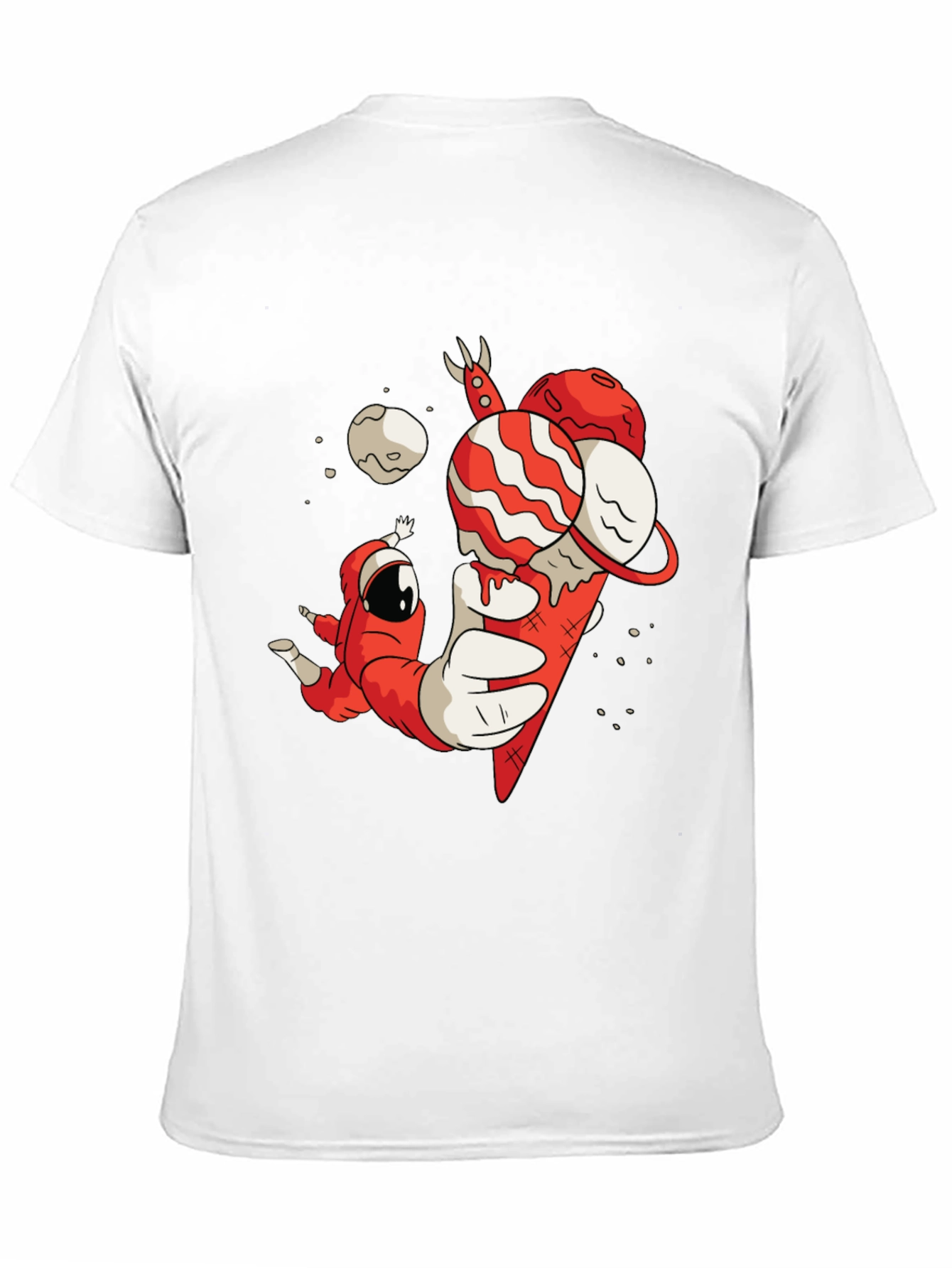 Astronaut Ice Cream Graphic T-Shirt