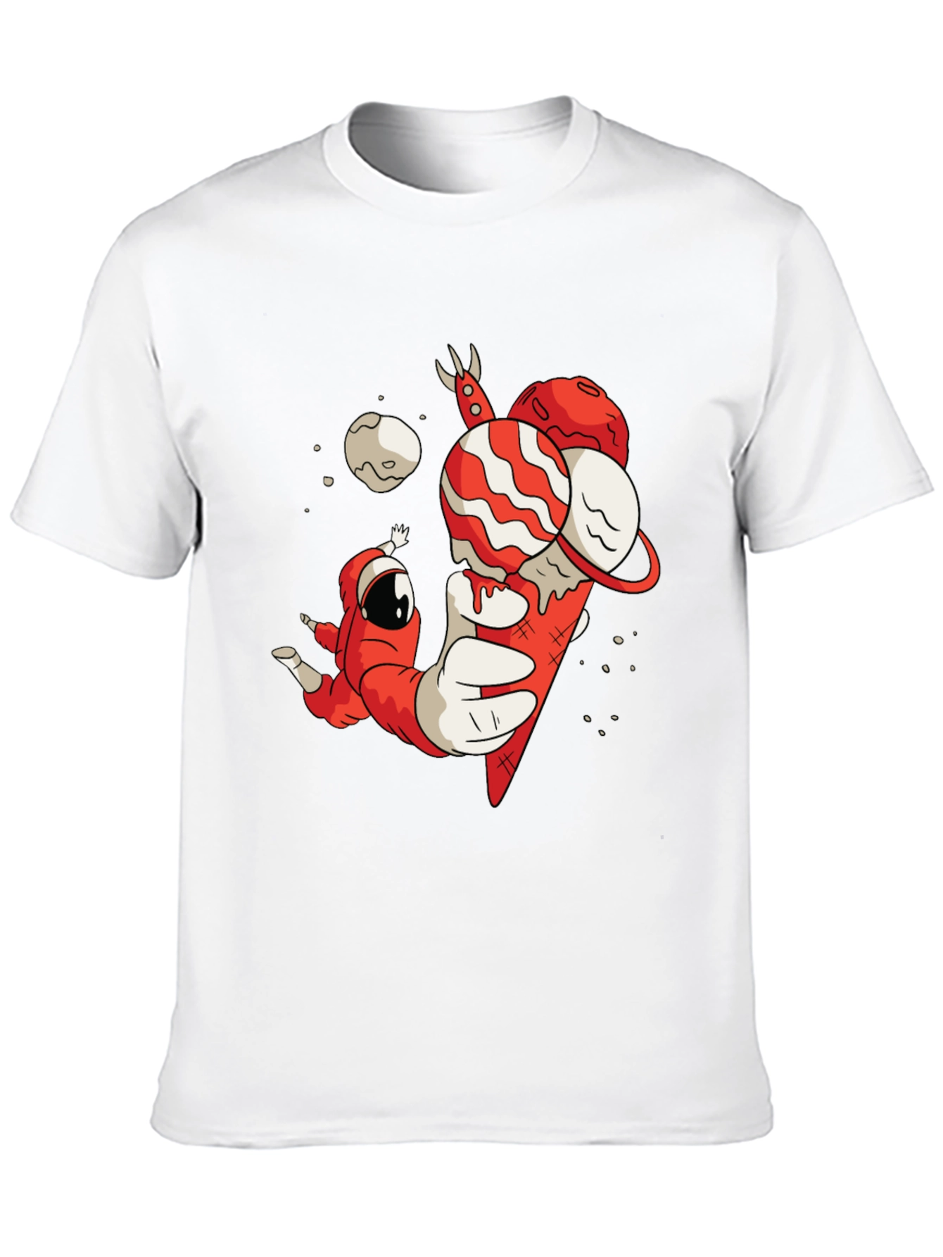 Astronaut Ice Cream Graphic T-Shirt