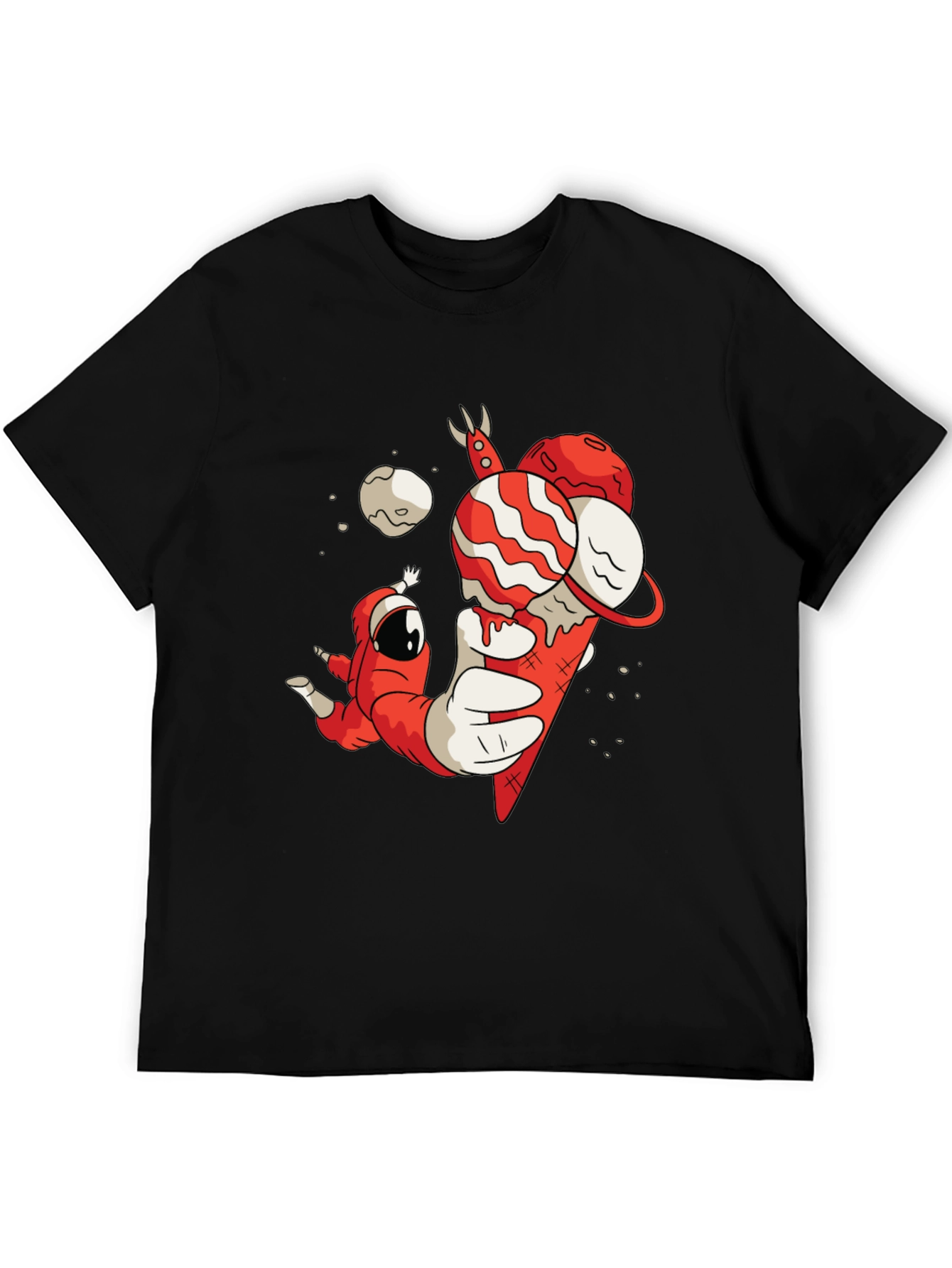 Astronaut Ice Cream Graphic T-Shirt