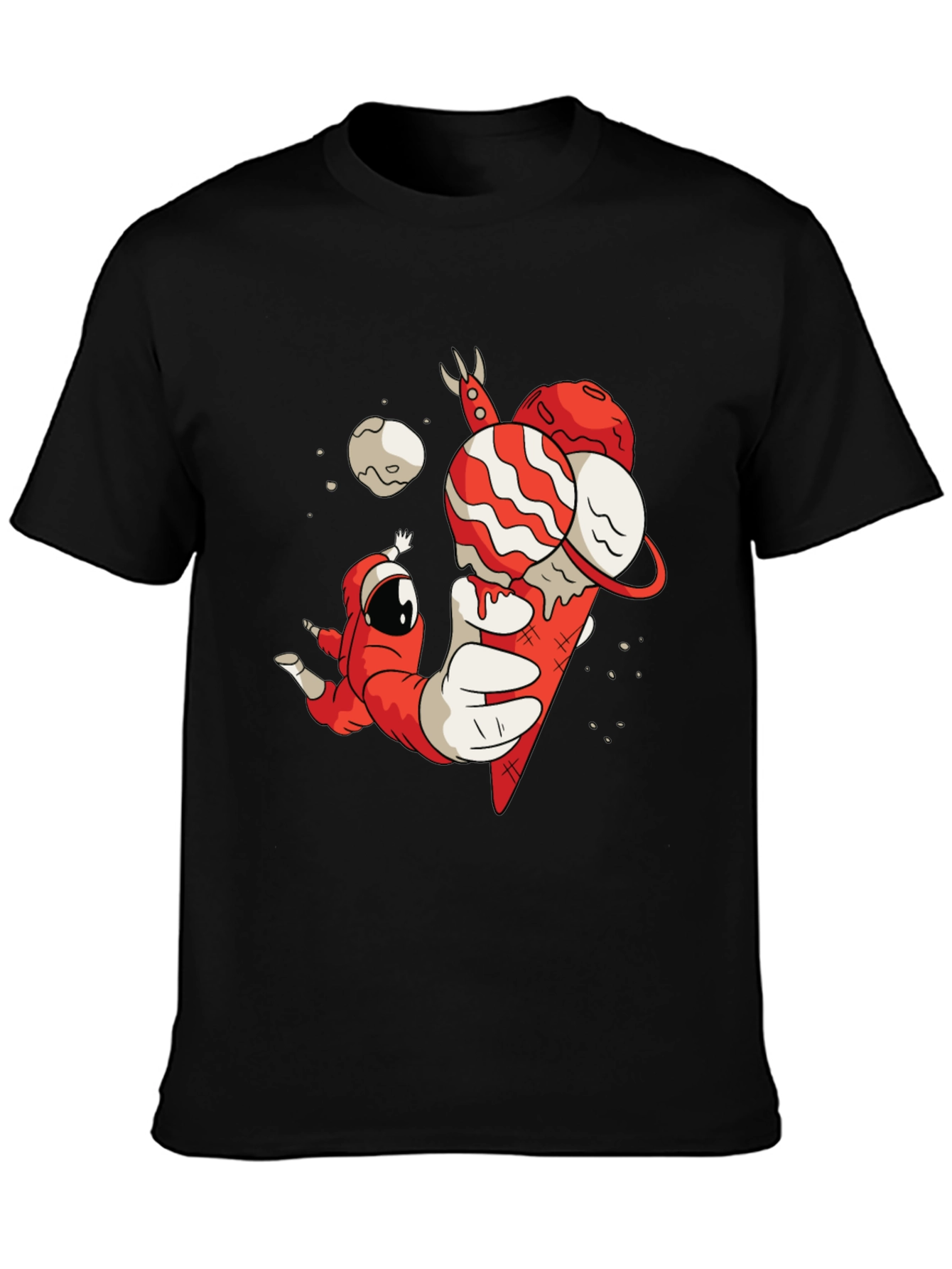 Astronaut Ice Cream Graphic T-Shirt