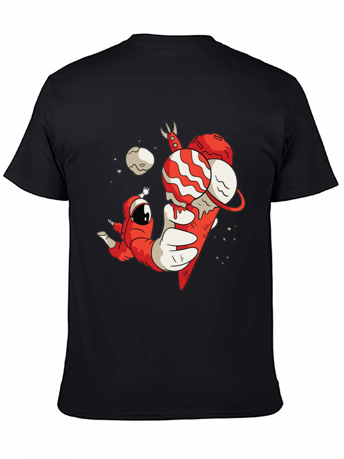 Astronaut Ice Cream Graphic T-Shirt