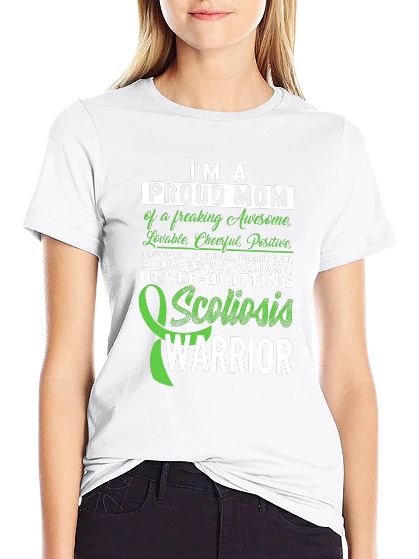Proud Mom Scoliosis Warrior T-Shirt