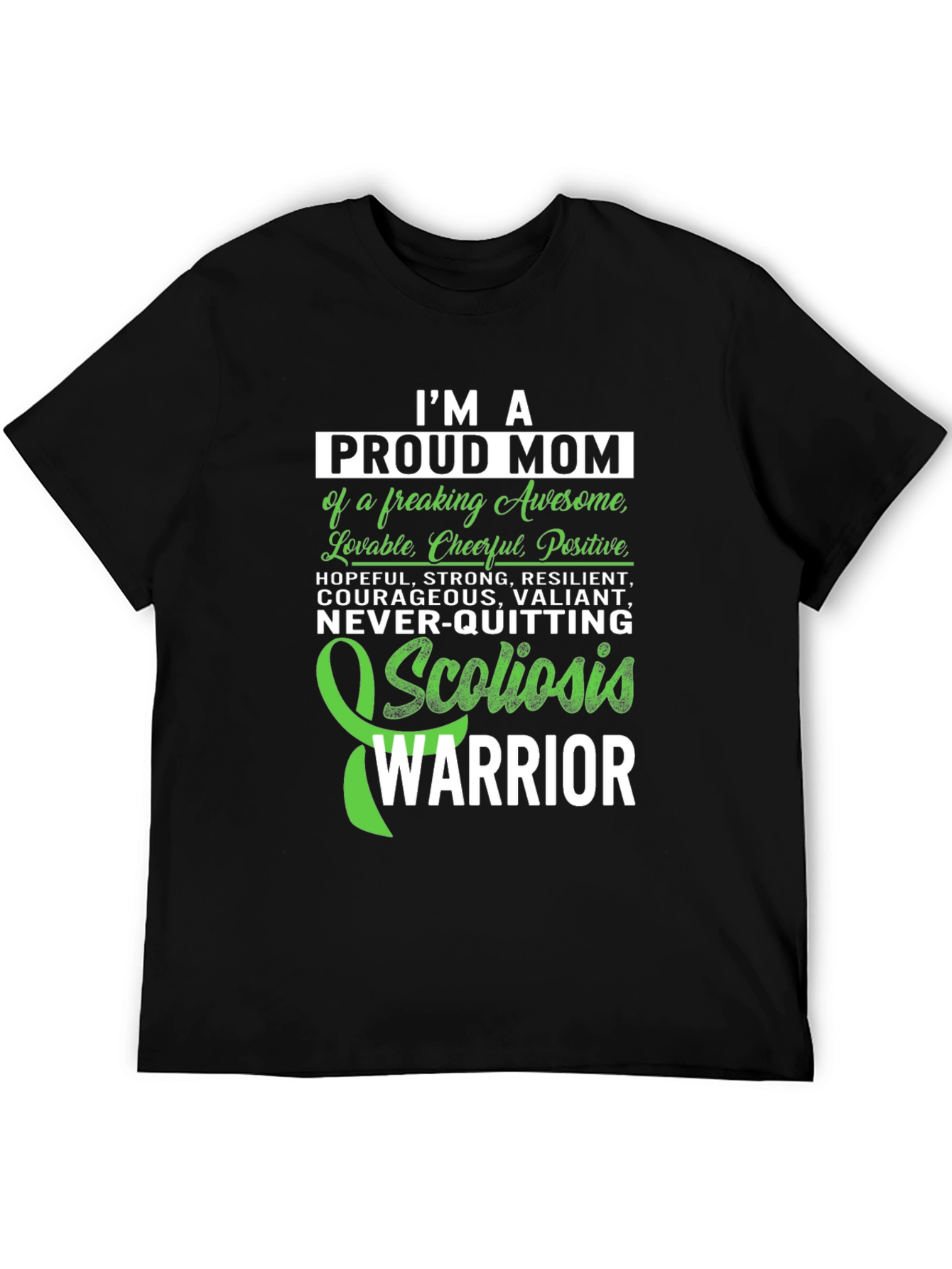 Proud Mom Scoliosis Warrior T-Shirt