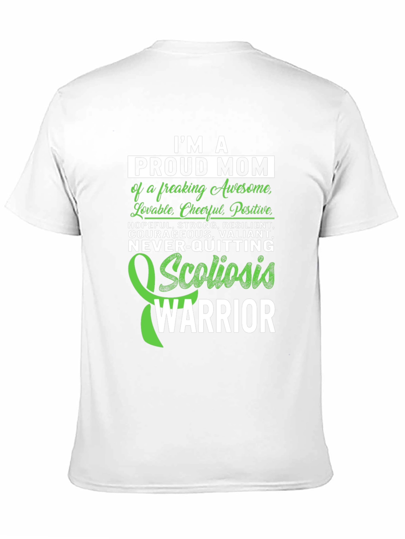 Proud Mom Scoliosis Warrior T-Shirt