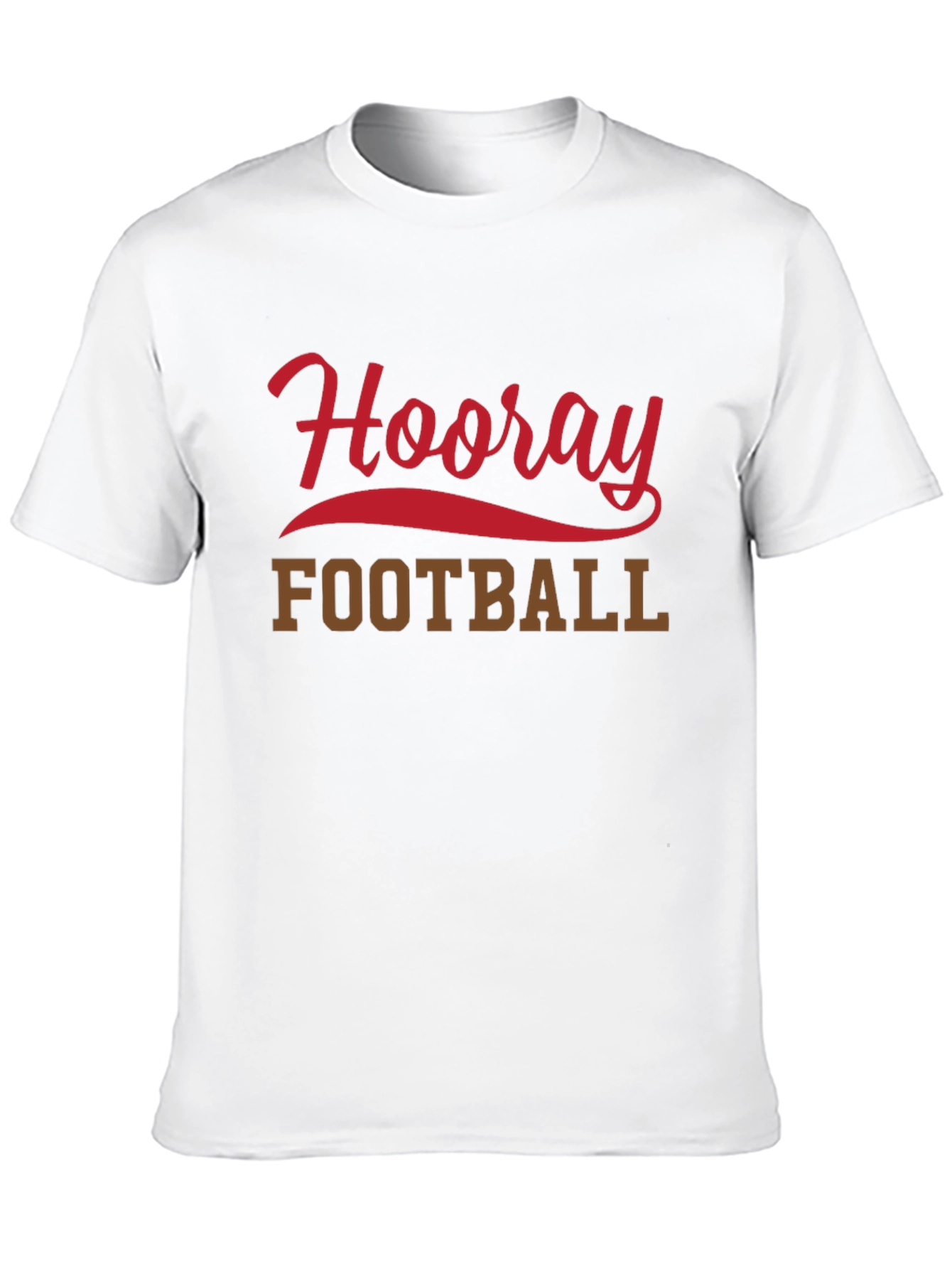 Hooray Football T-Shirt Black Short Sleeve Tee