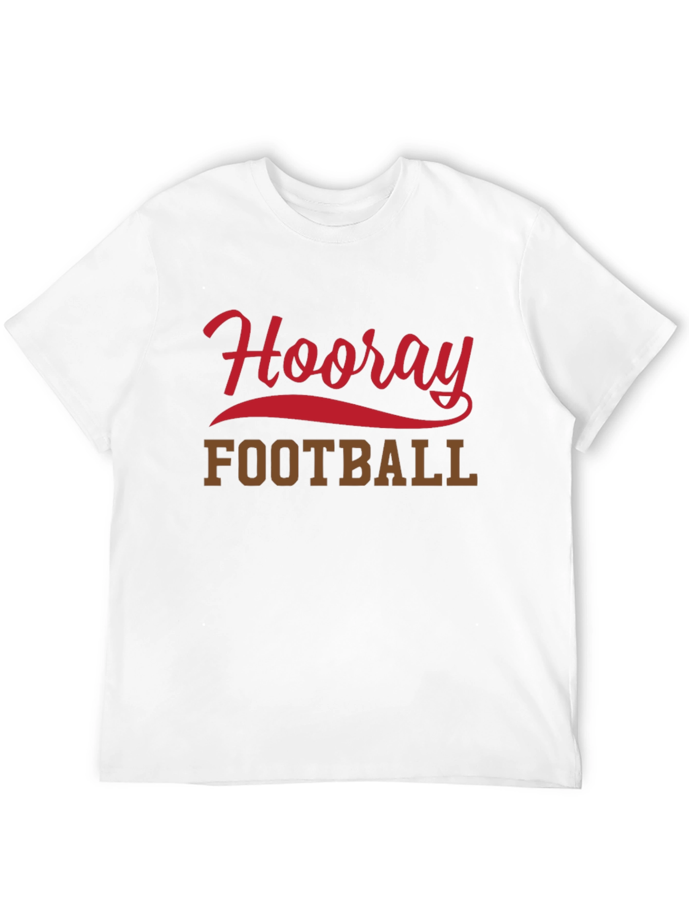 Hooray Football T-Shirt Black Short Sleeve Tee