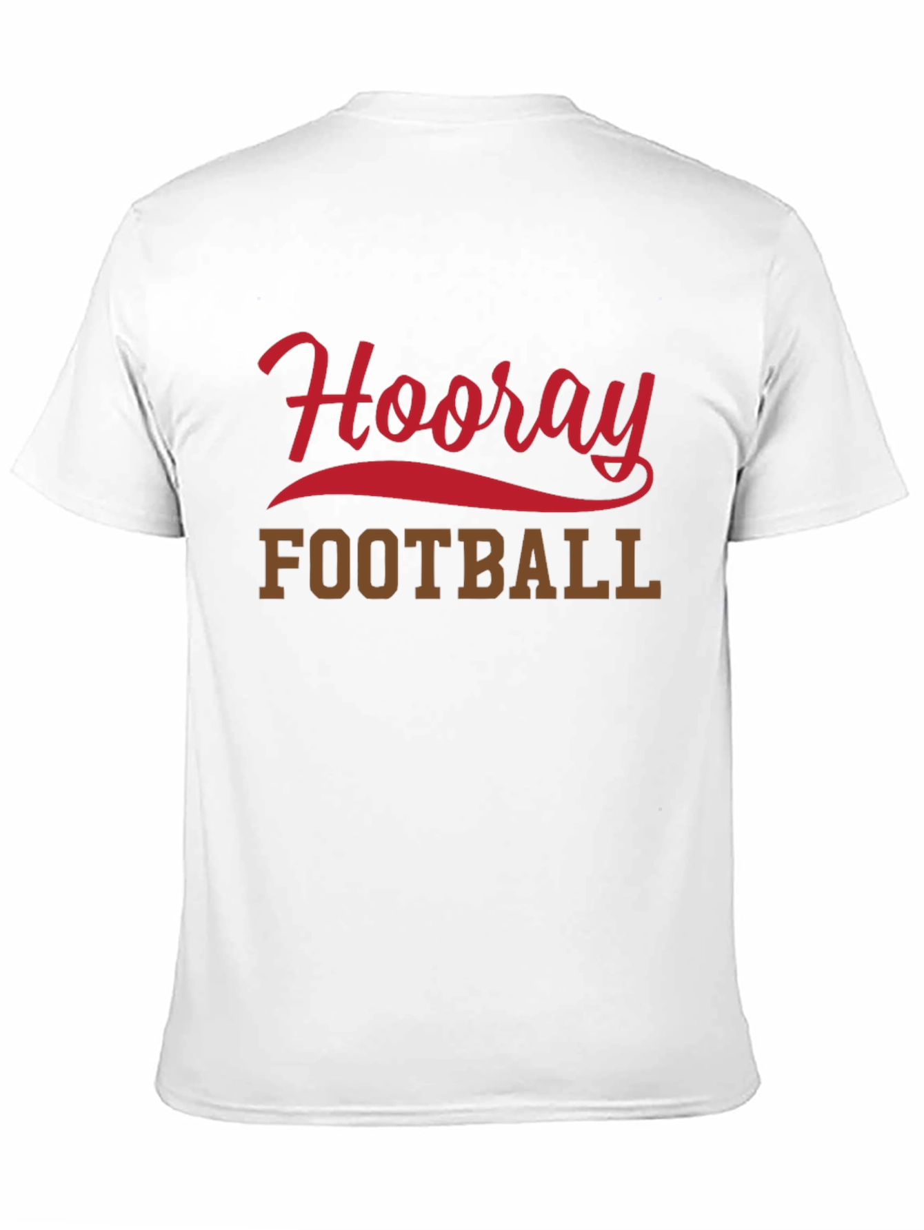 Hooray Football T-Shirt Black Short Sleeve Tee