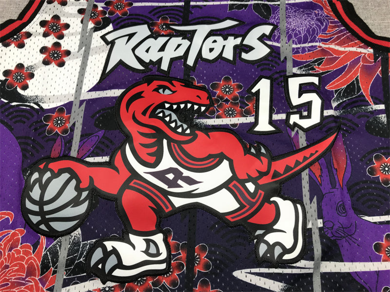 Men's Toronto Raptors Vince Carter #15 Year of Rabbit Edition Hardwood Classics Swingman Jerseys