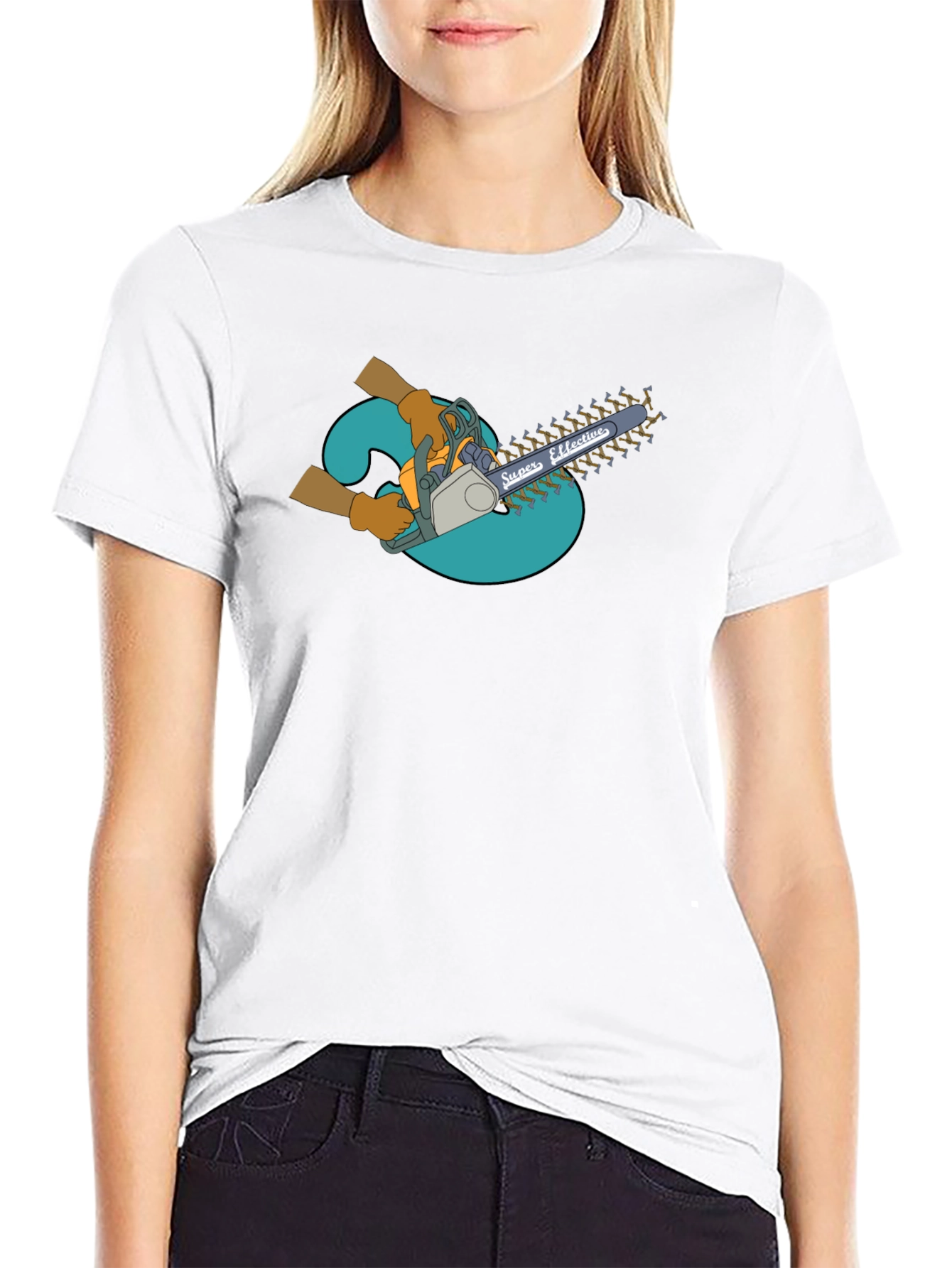 Super Effective Chainsaw T-Shirt - Black