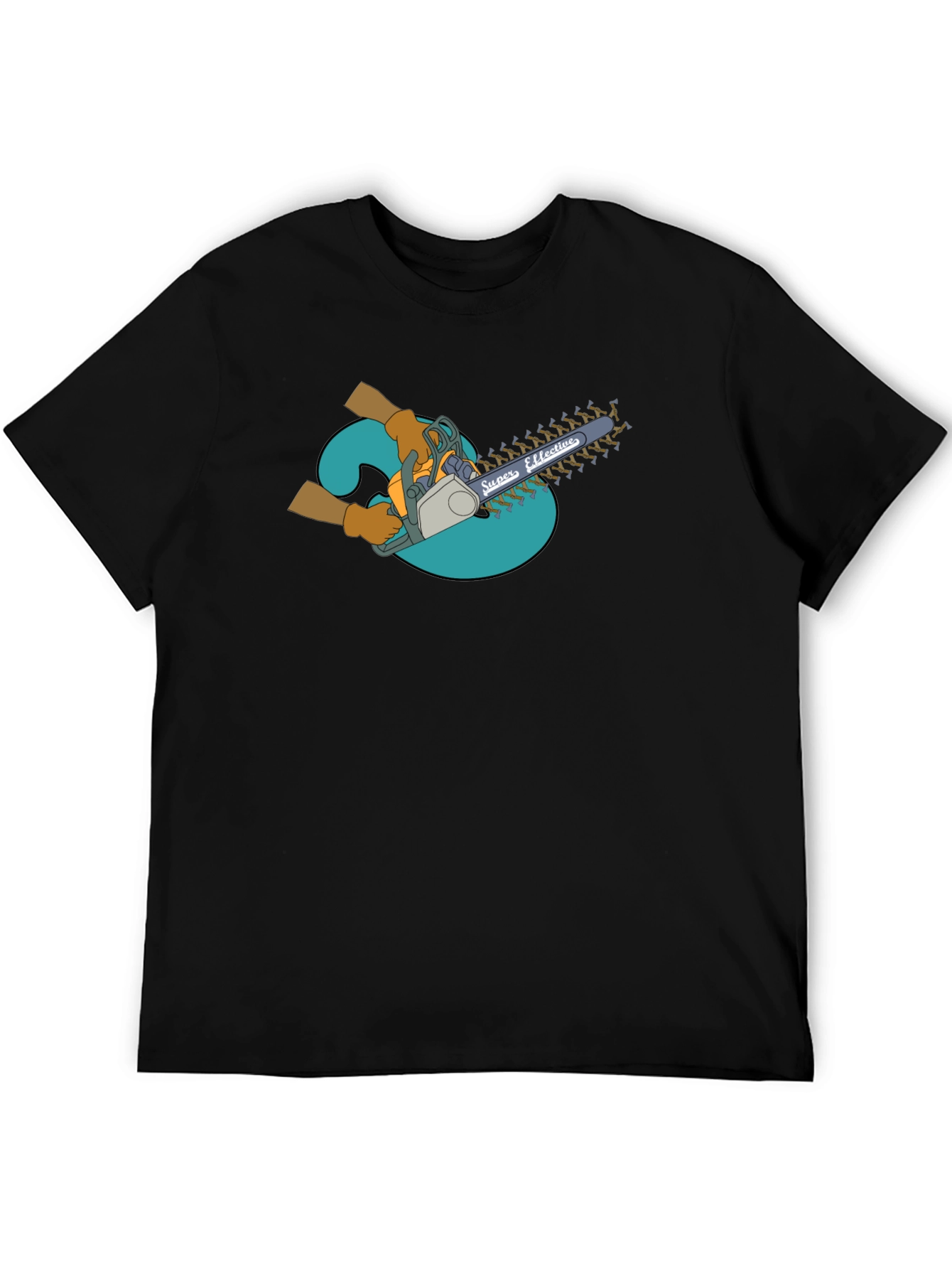 Super Effective Chainsaw T-Shirt - Black