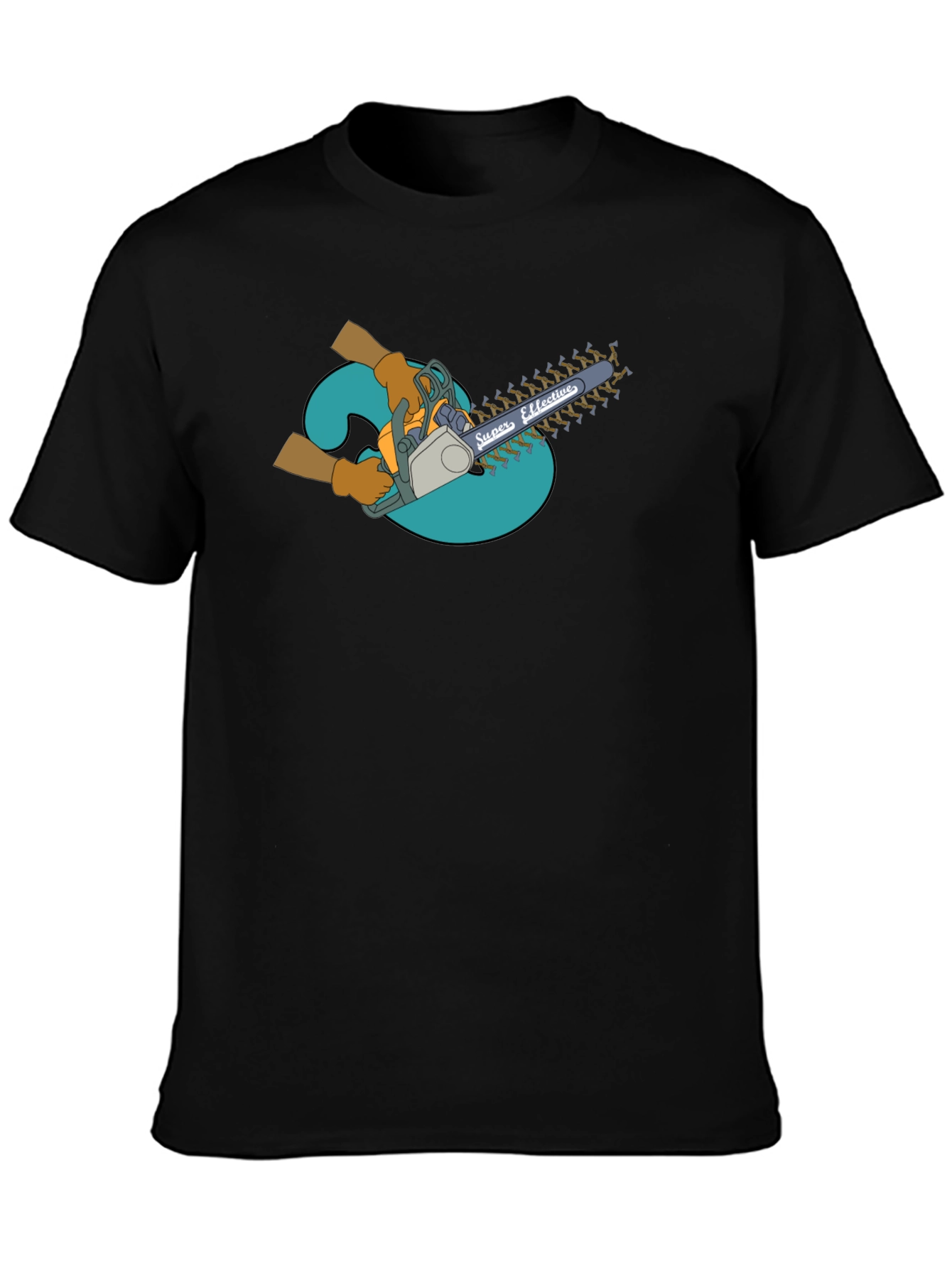 Super Effective Chainsaw T-Shirt - Black