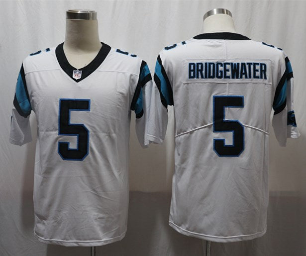 Men's Carolina Panthers Teddy Bridgewater #5 White Game Jerseys