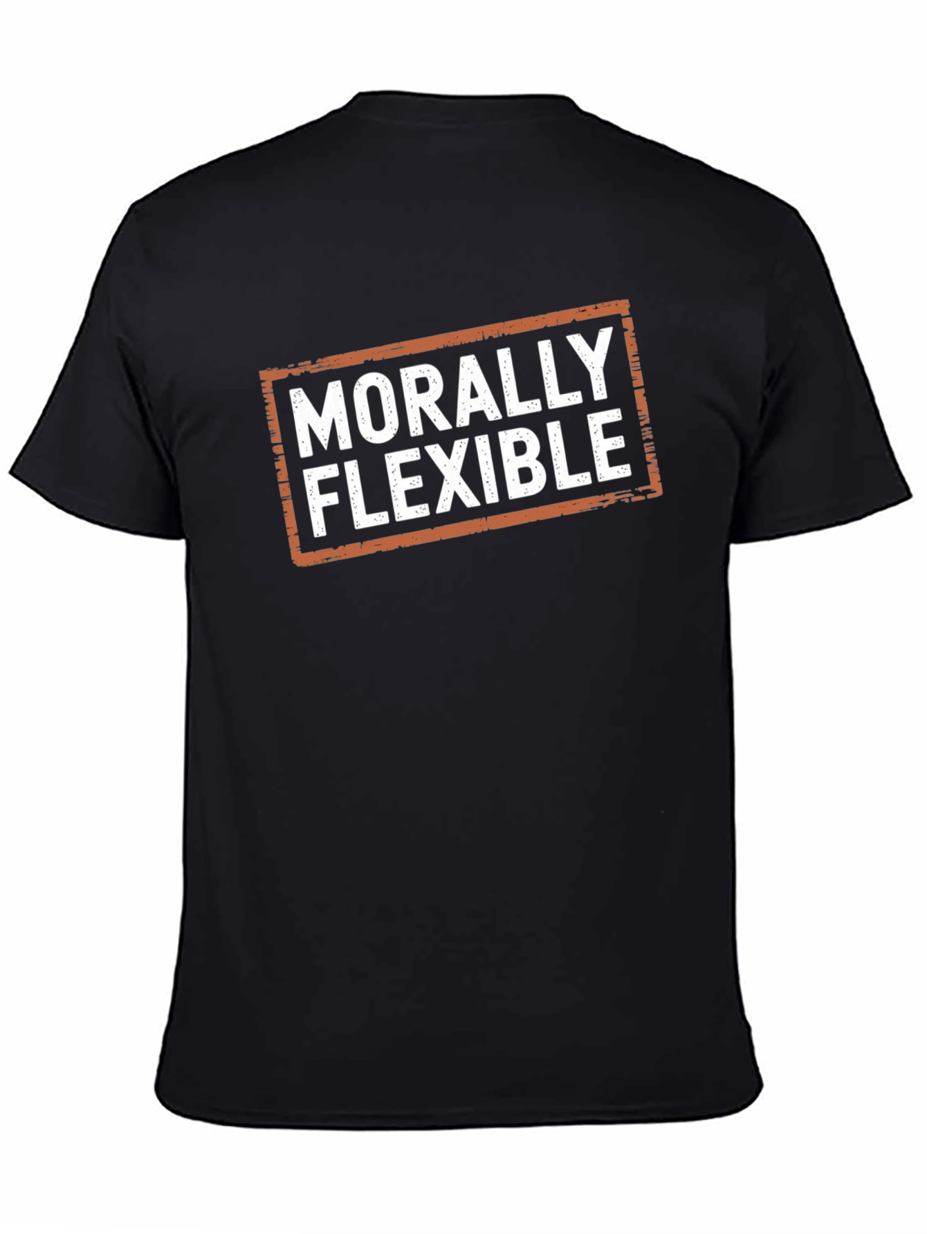 Morally Flexible Graphic Tee - Mens Black T-Shirt