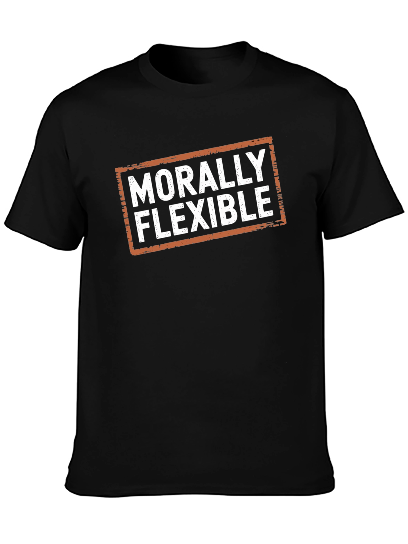 Morally Flexible Graphic Tee - Mens Black T-Shirt