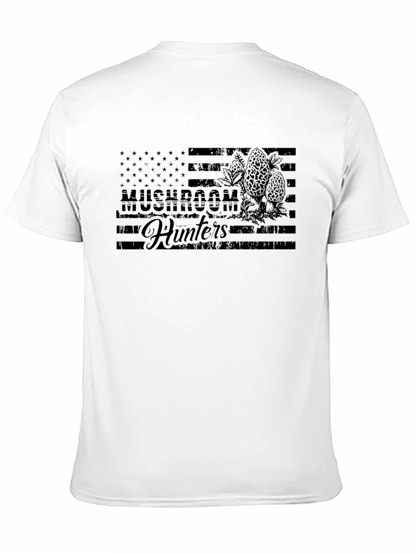 Mushroom Hunters Flag T-Shirt - Black