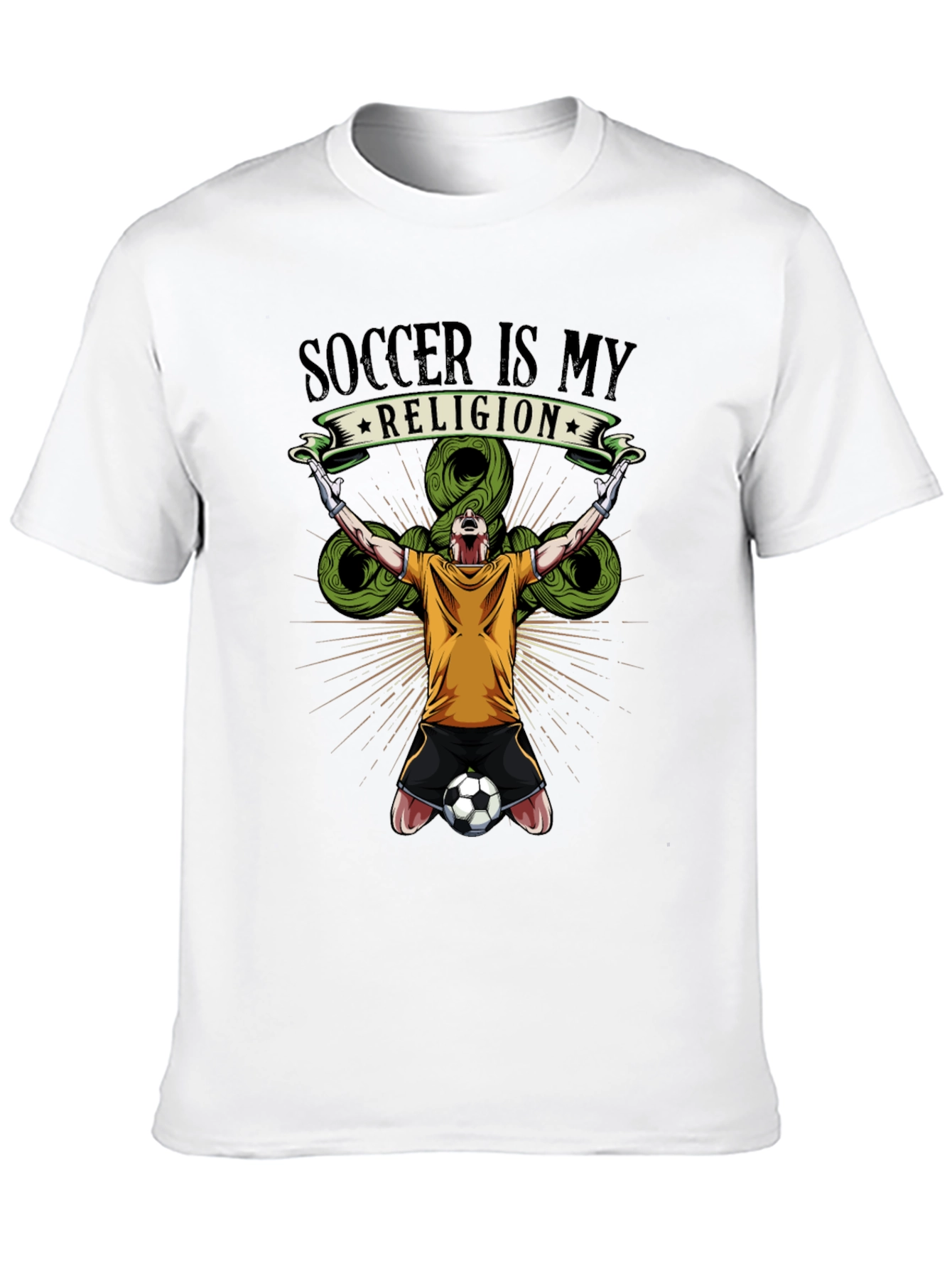 Soccer is My Religion Graphic T-Shirt