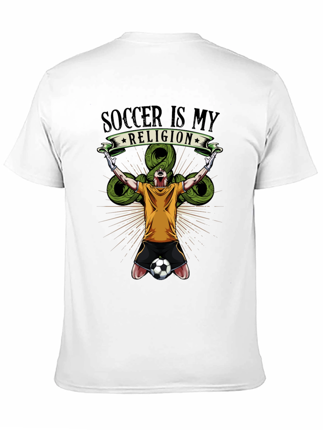 Soccer is My Religion Graphic T-Shirt