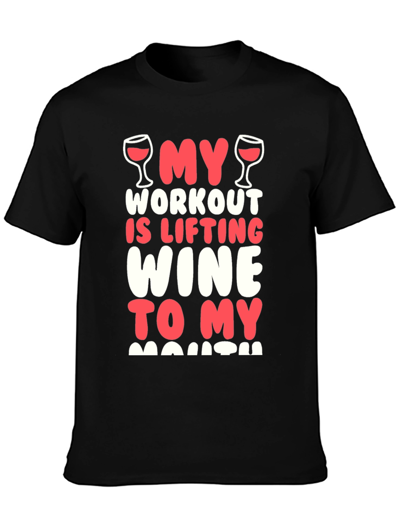 Funny Wine Workout T-Shirt
