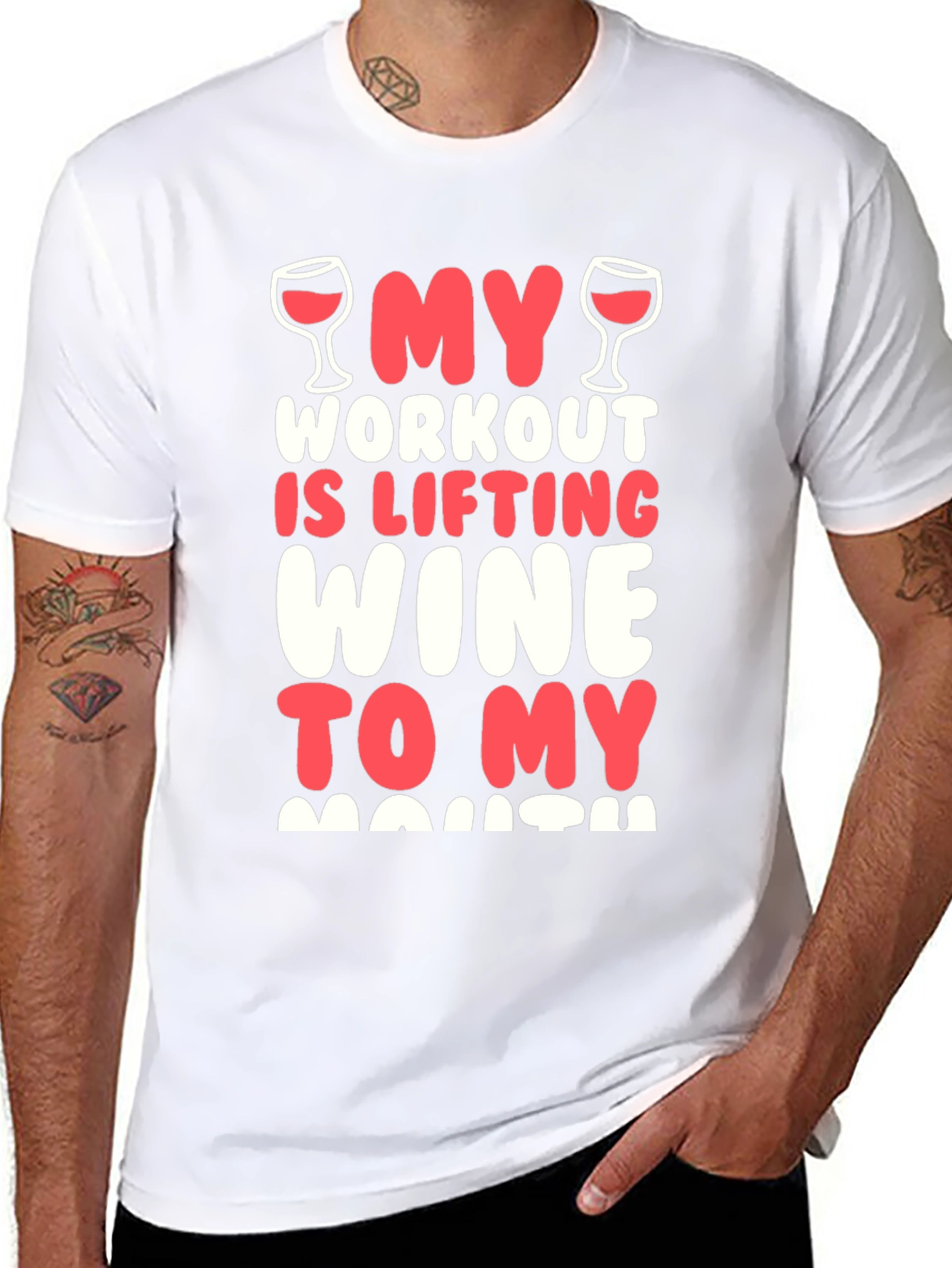 Funny Wine Workout T-Shirt