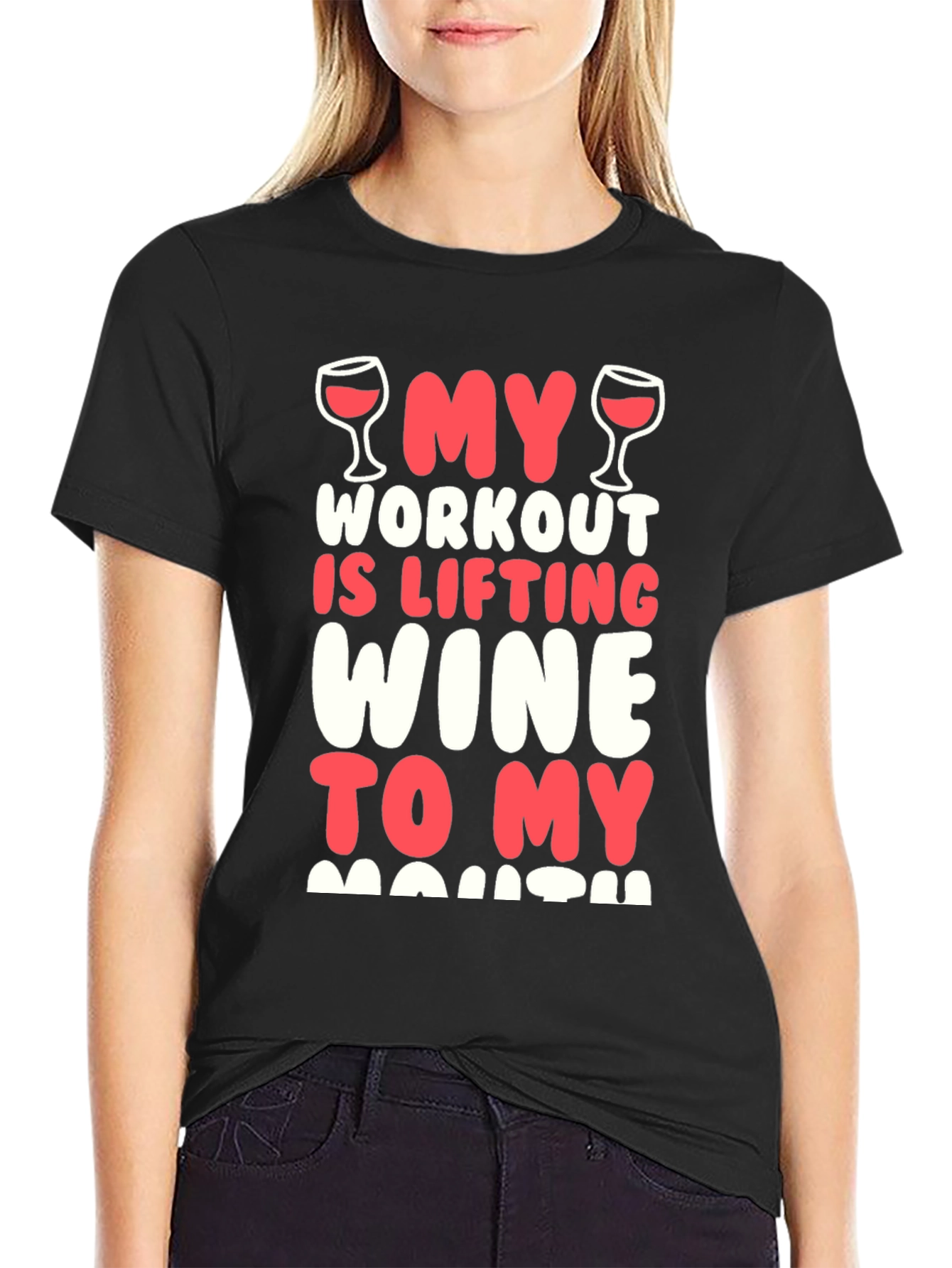 Funny Wine Workout T-Shirt