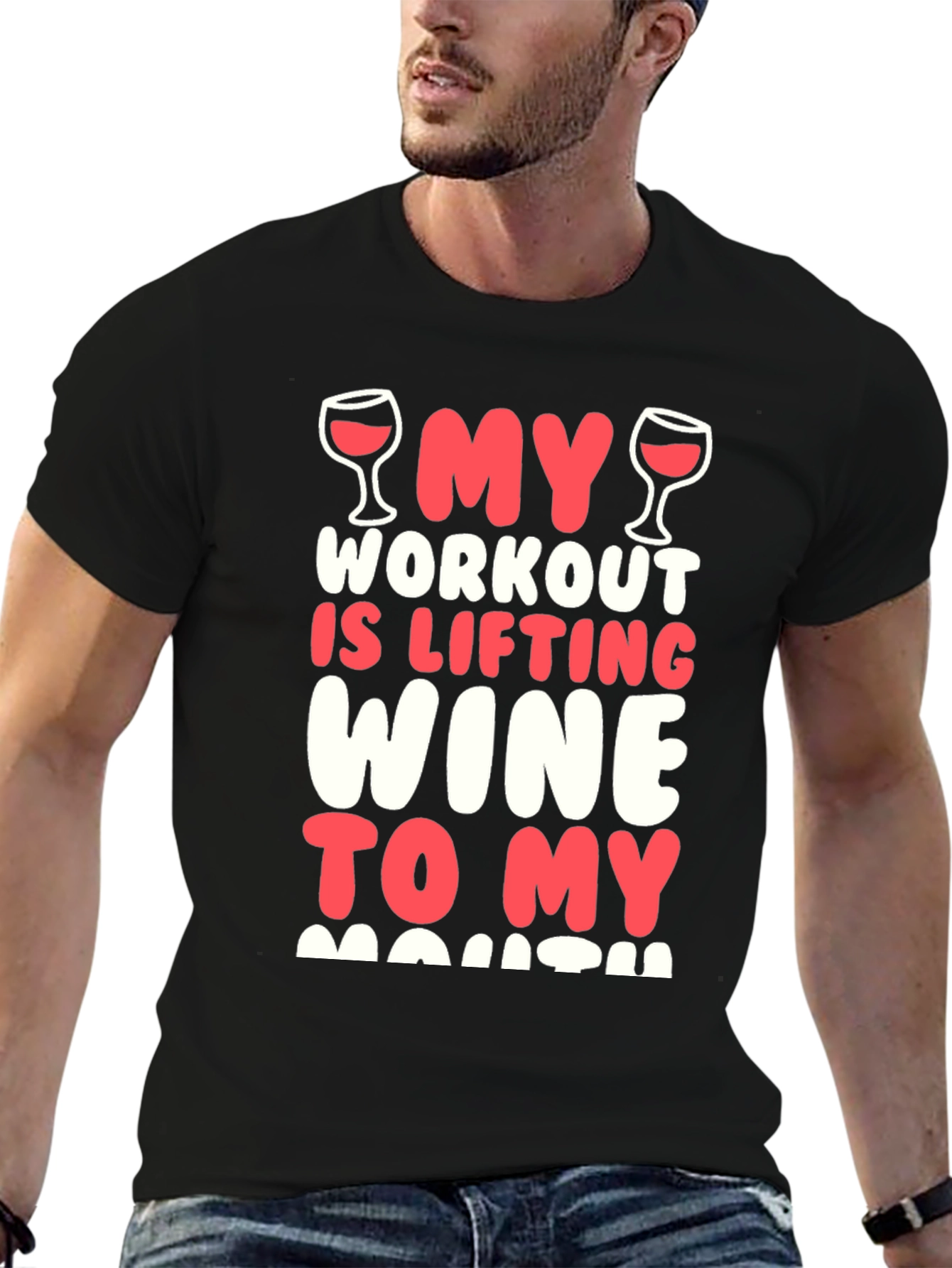 Funny Wine Workout T-Shirt