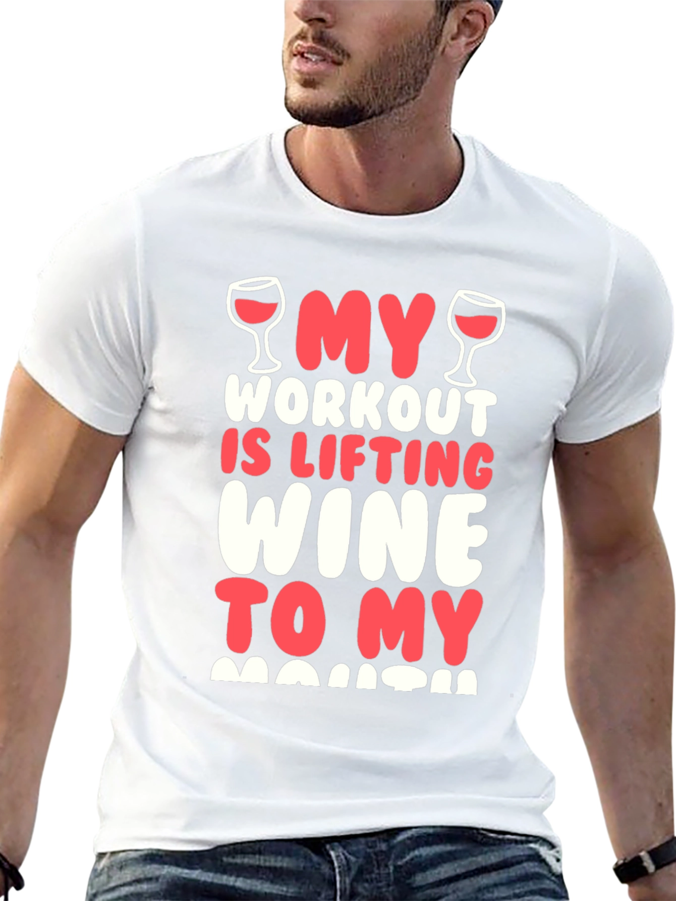 Funny Wine Workout T-Shirt