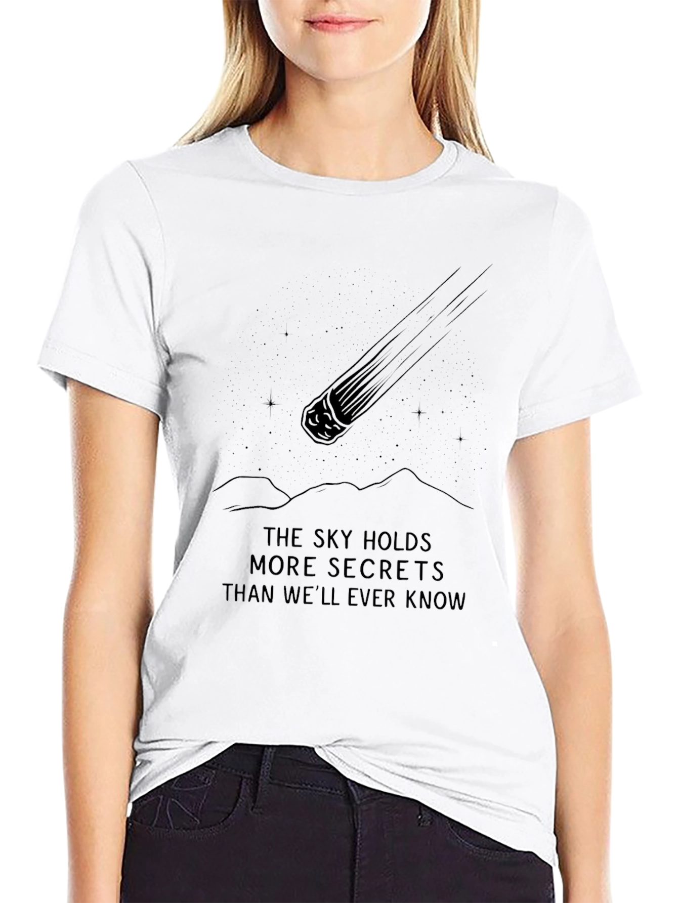 Sky Secrets Graphic Tee - Comfortable Casual Wear