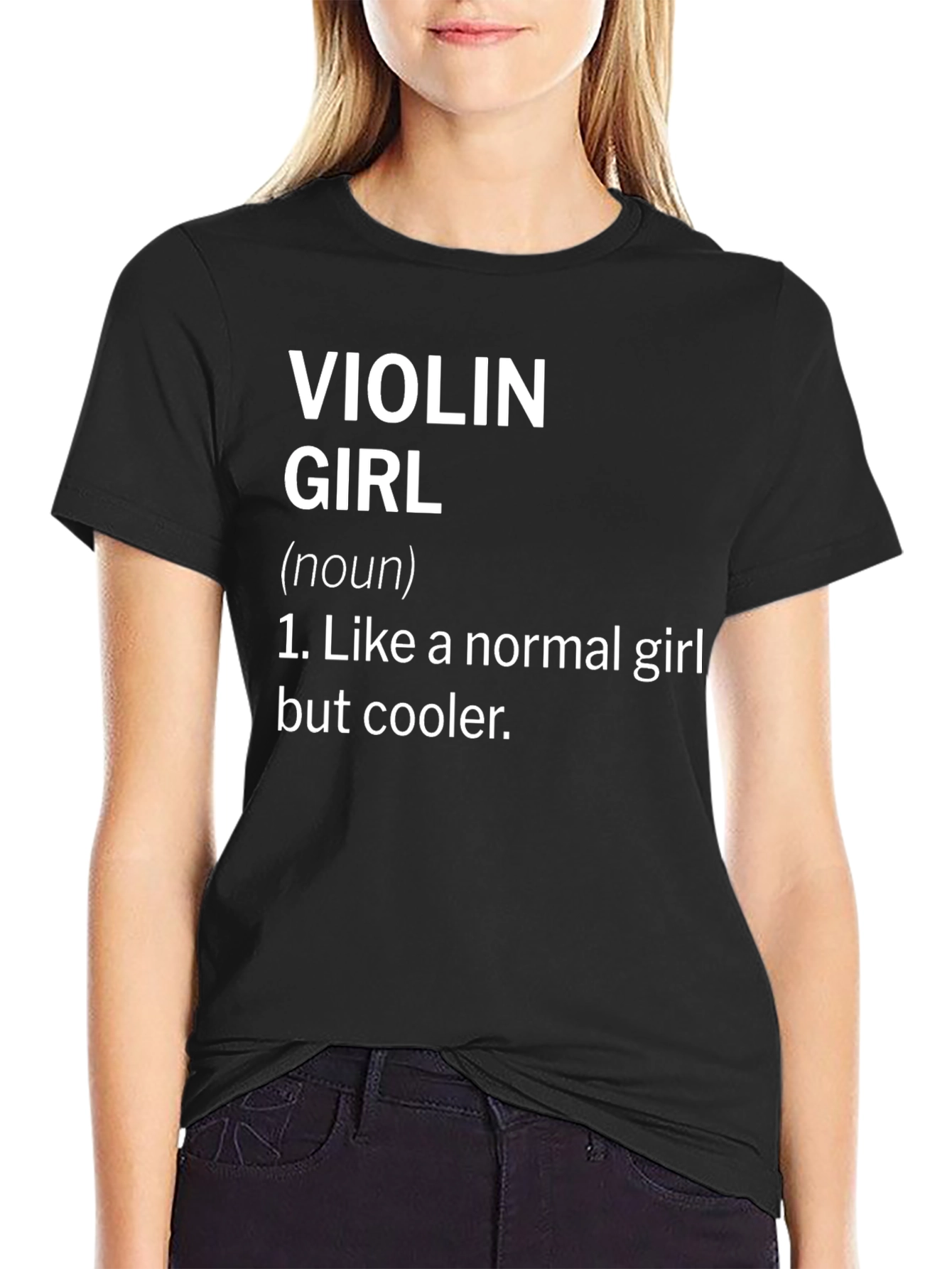 Violin Girl T-Shirt - Funny Definition Tee
